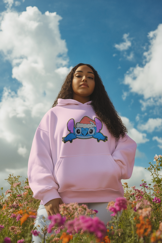 Christmas Stitch Chenille Patch Hoodie