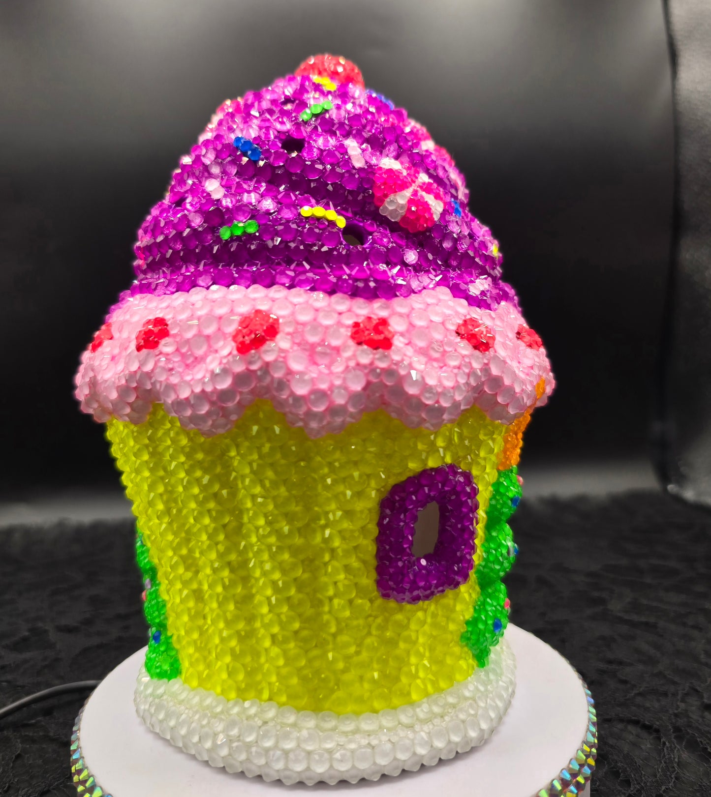 Celina Miller Art - Bling Magical Cupcake House (lights up)