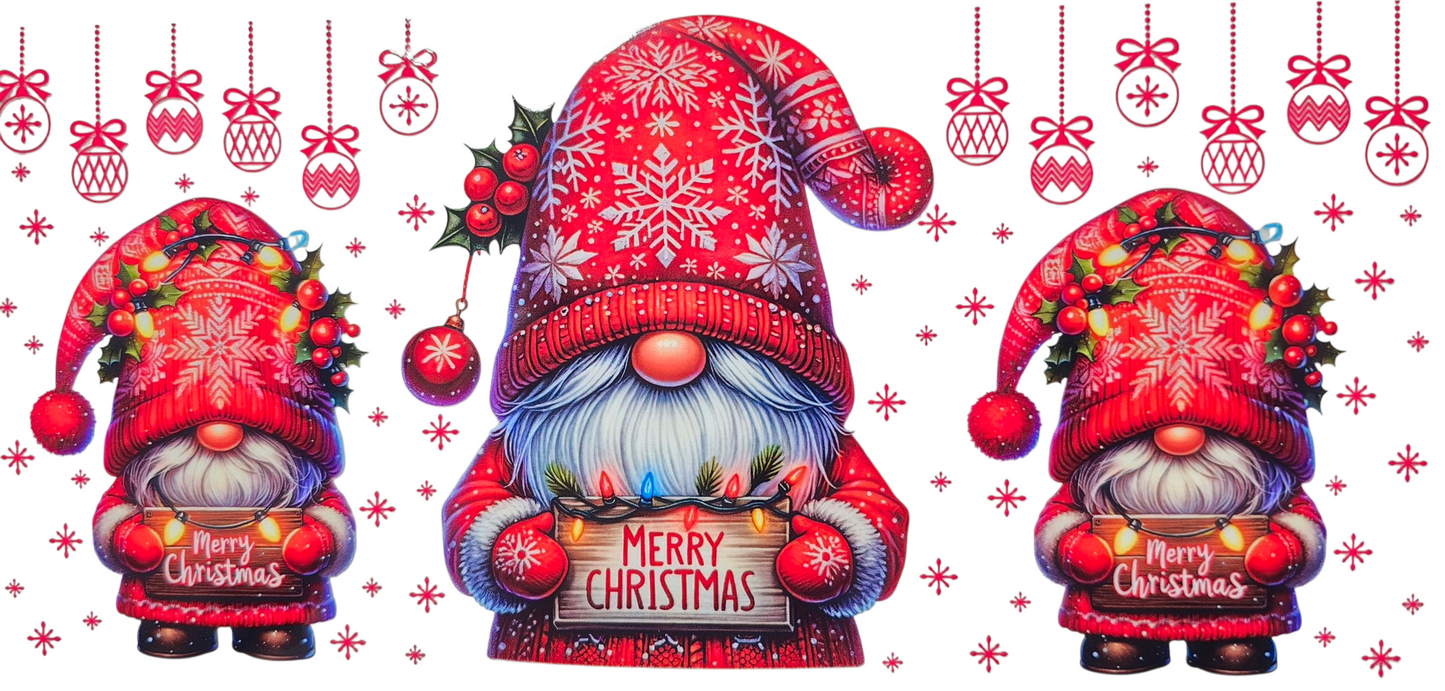 Christmas Gnome 16 oz Tumbler