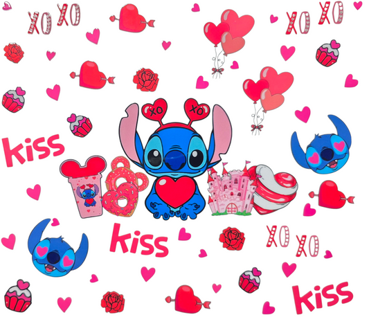 Valentines Day Stitch 20 oz Tumbler