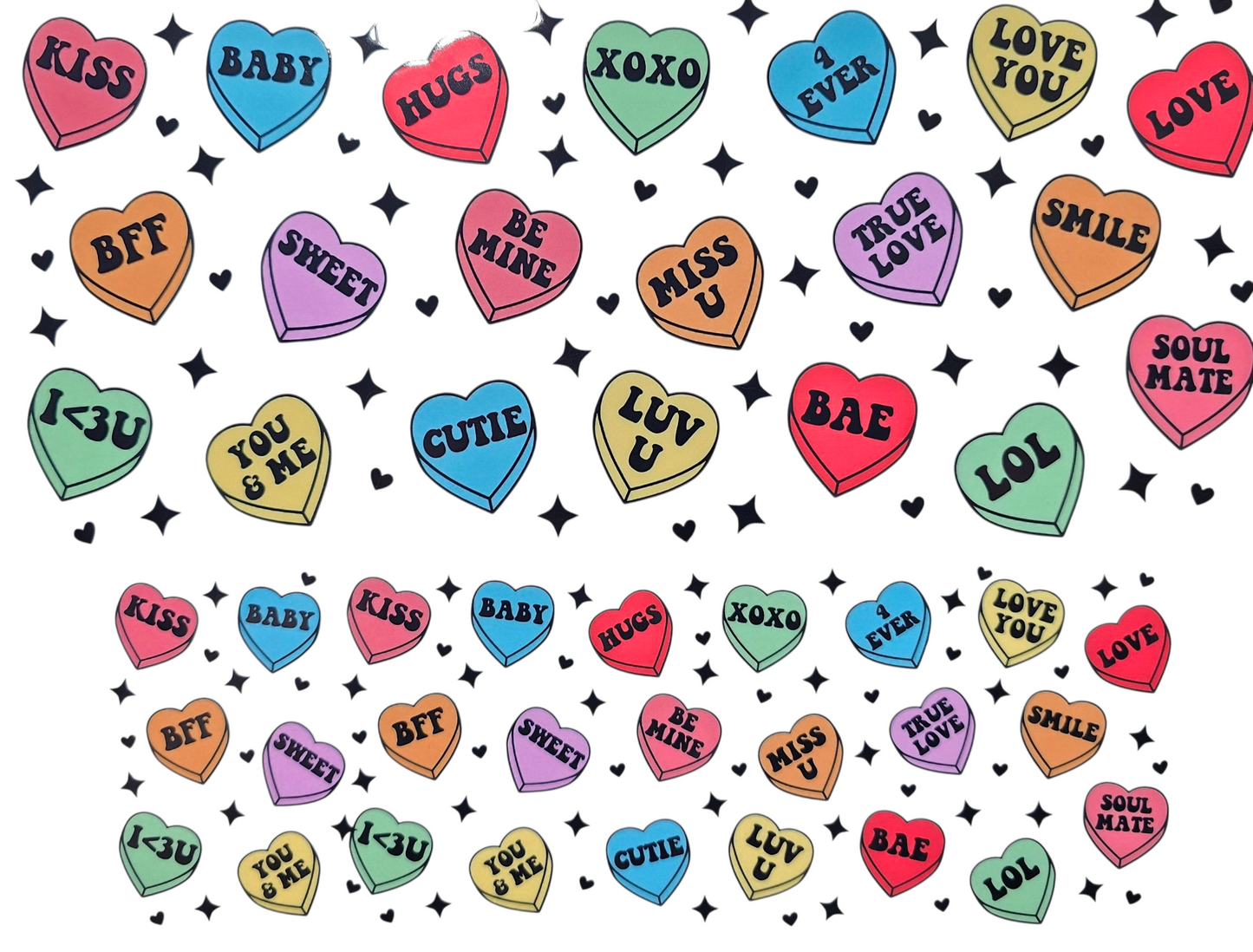 Candy Hearts 40 oz Tumbler