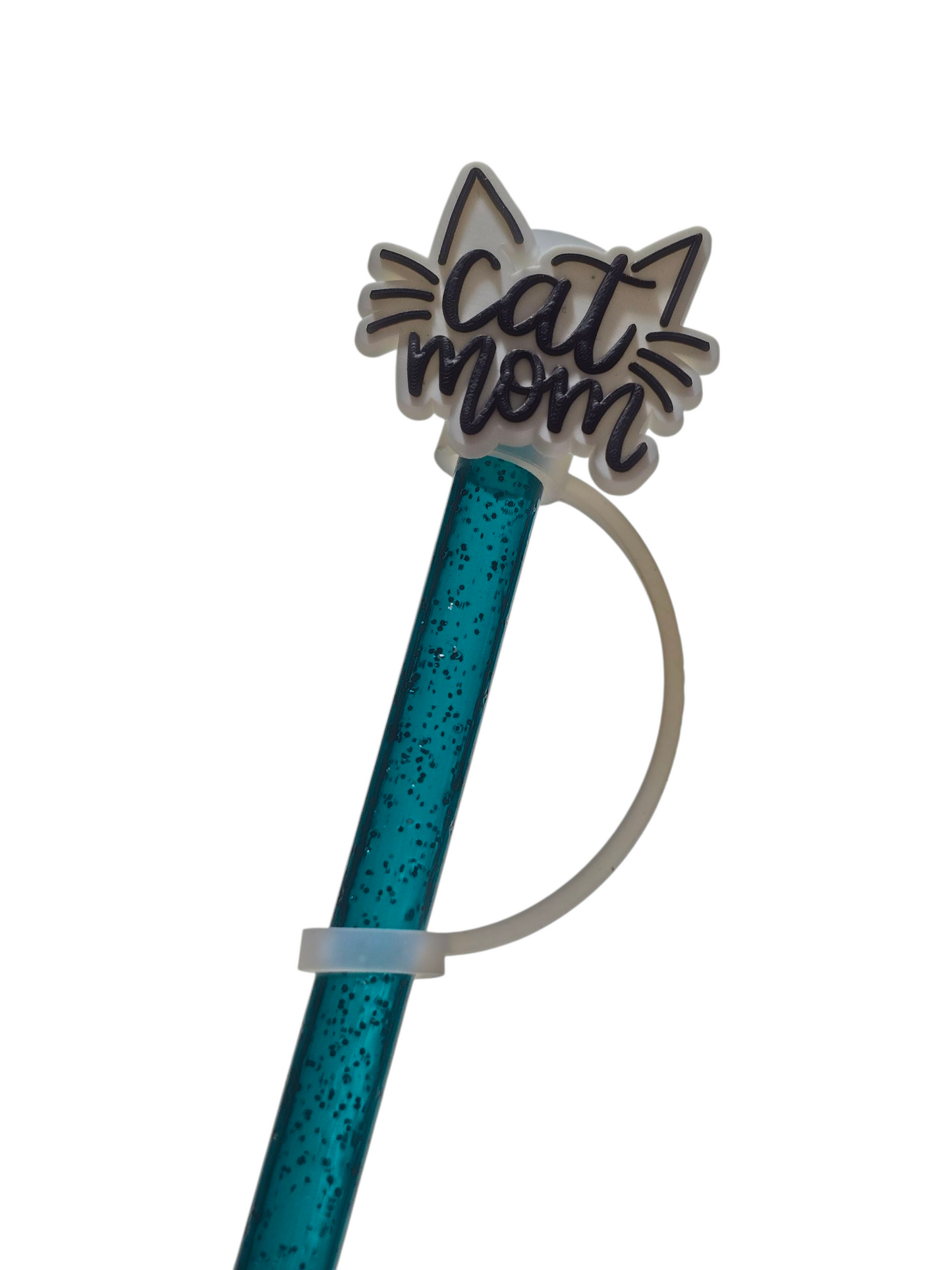 Cat Mom Straw Topper