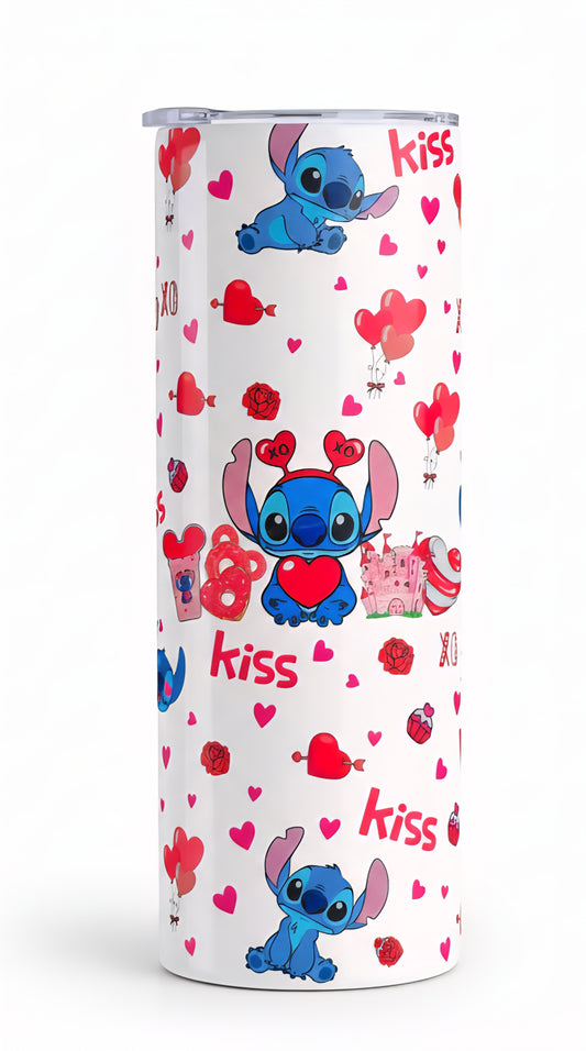 Valentines Day Stitch 20 oz Tumbler