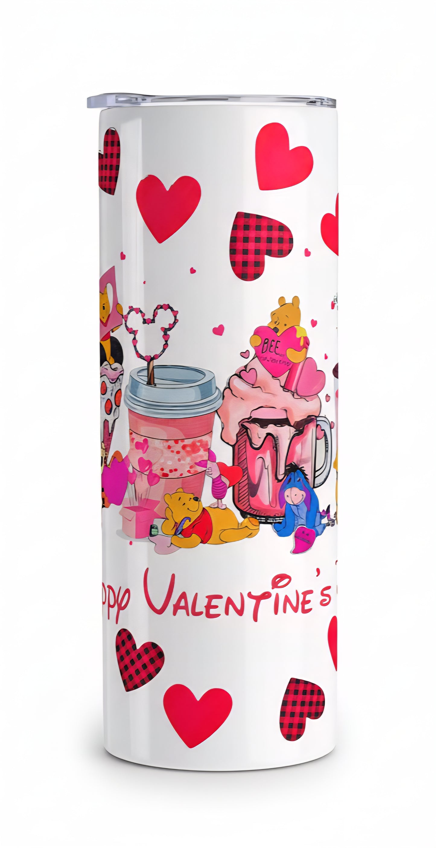Winnie the Pooh Valentines Day 20 oz Tumbler