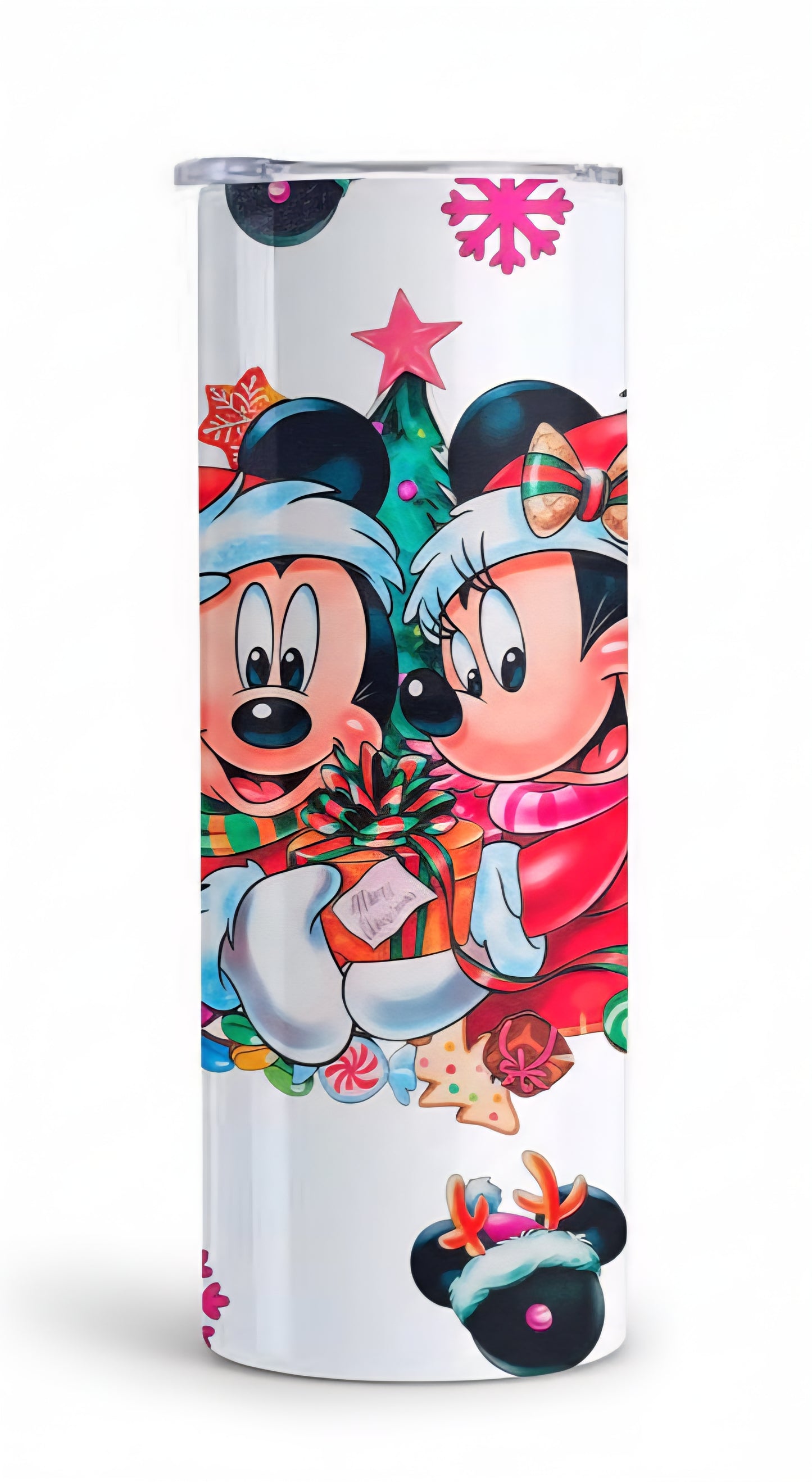 Mickey and Minnie Christmas 20 oz Tumbler