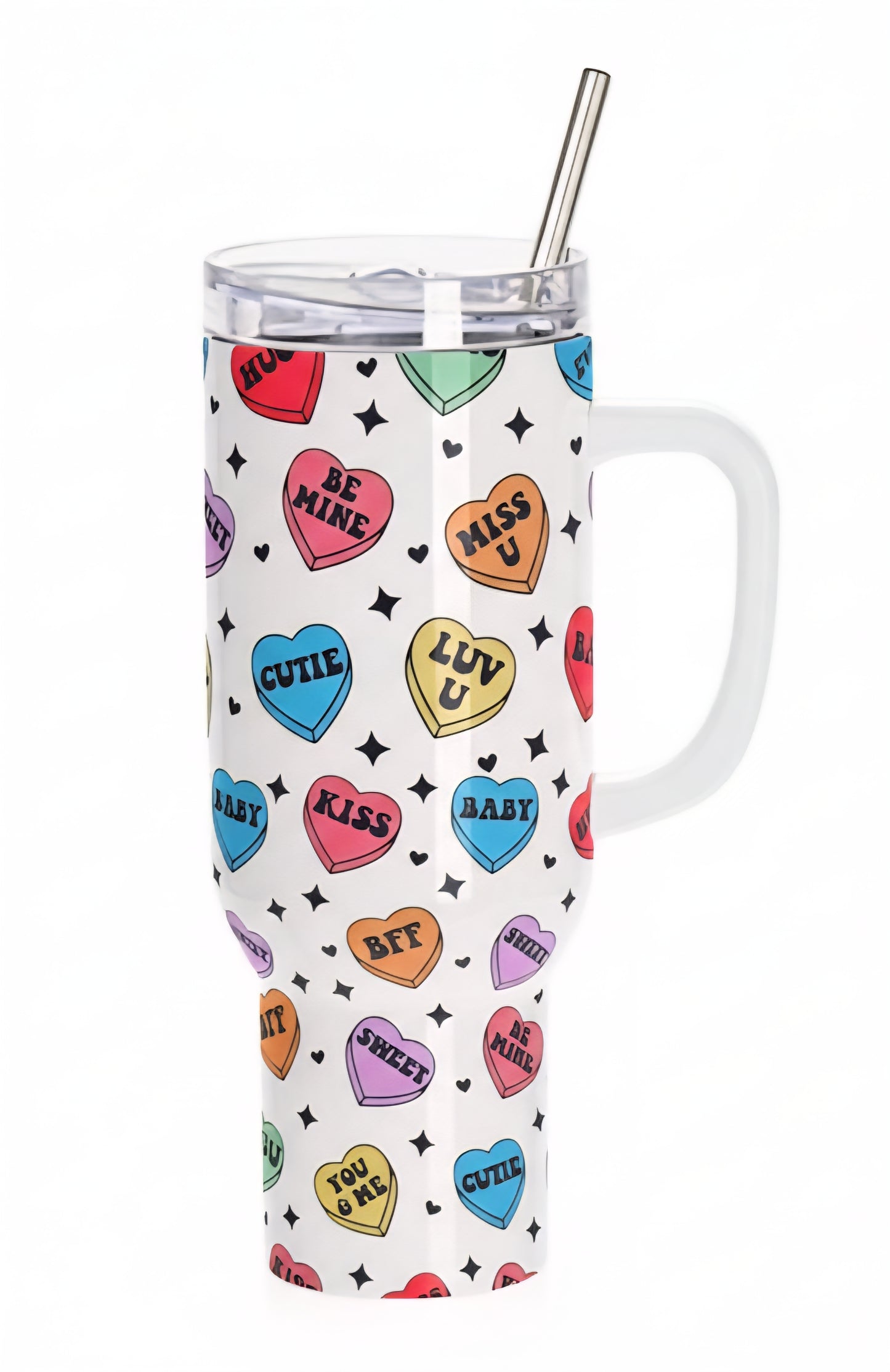 Candy Hearts 40 oz Tumbler