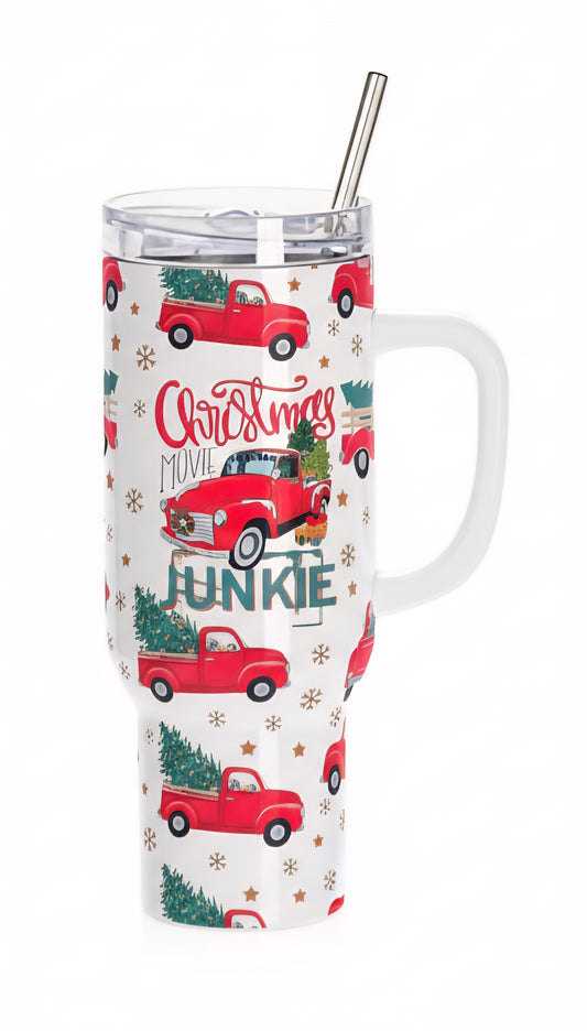 Christmas Movie Junkie 40 oz Tumbler