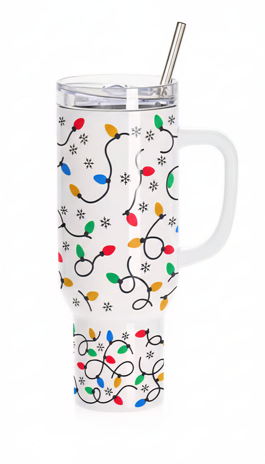 Christmas Lights 40 oz Tumbler