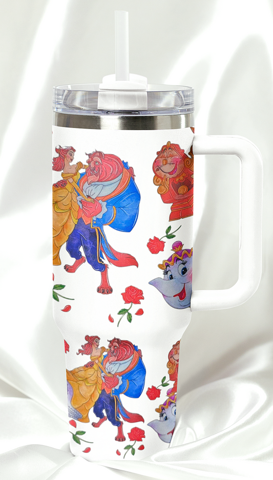 Beauty and the Beast 40 oz Tumbler