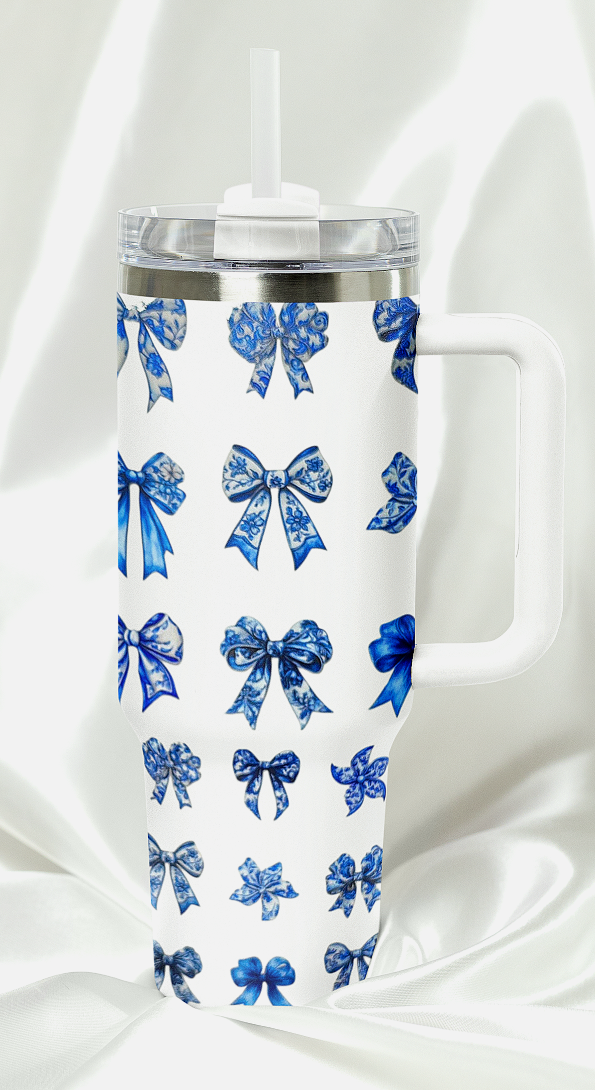 Blue Bows 40 oz Tumbler