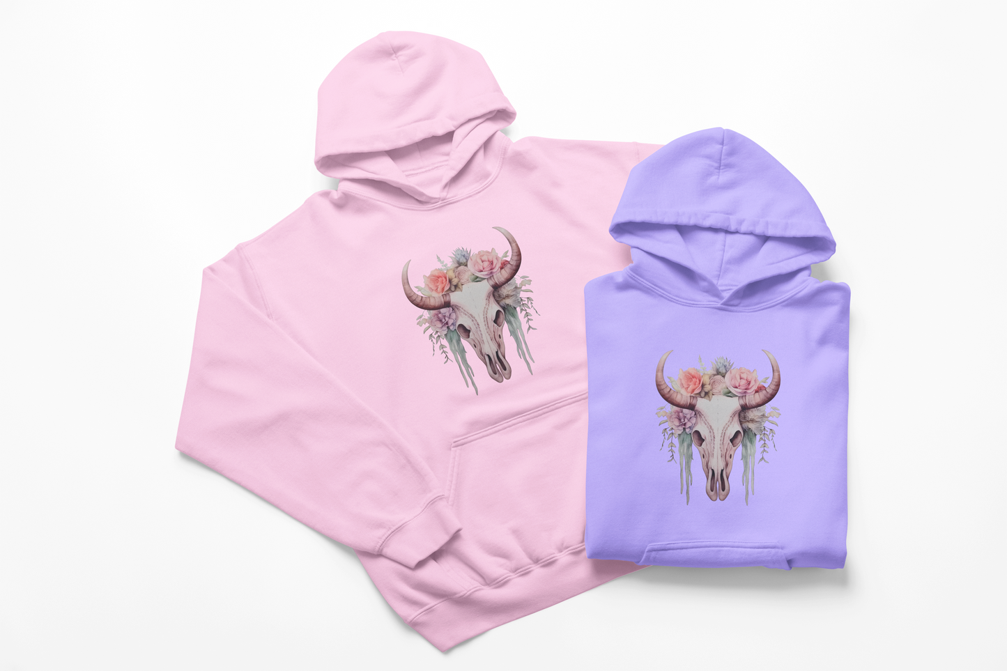 Boho Buffalo Skull Hoodie