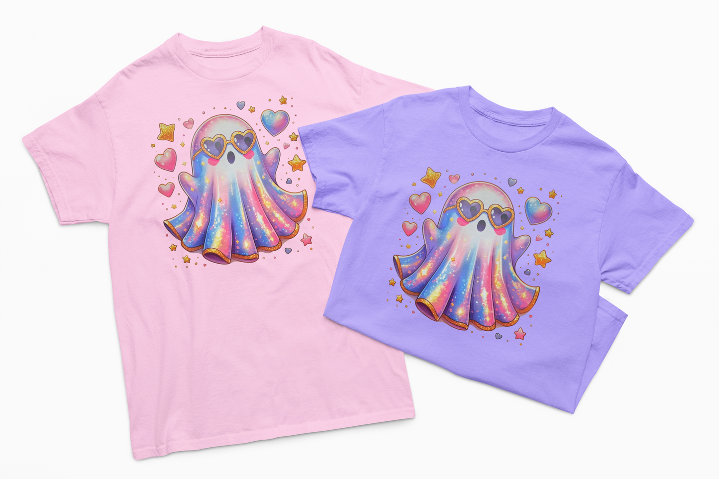 Cute Holographic Looking Ghost T-Shirt