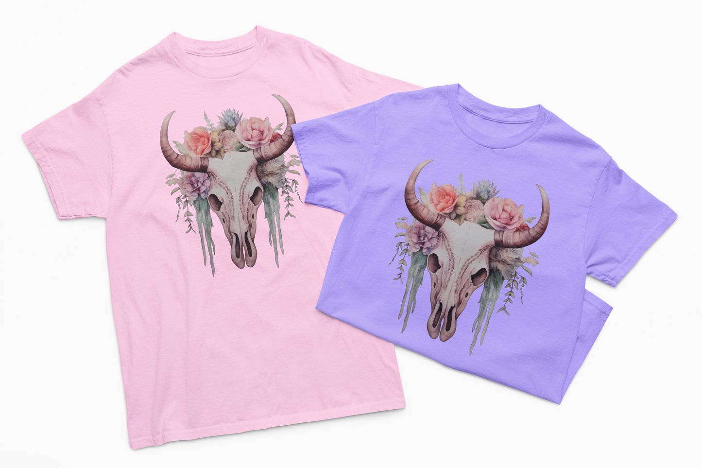 Boho Buffalo Skull T-Shirt