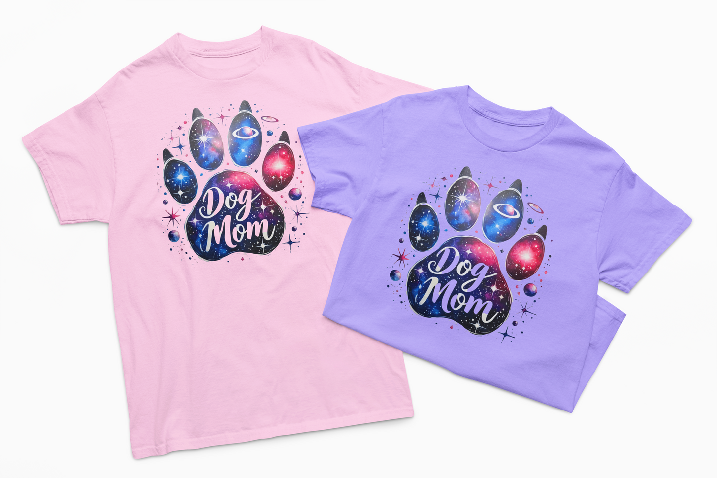 Dog Mom Galaxy T-Shirt