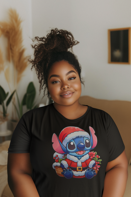 Christmas Santa Stitch T-Shirt