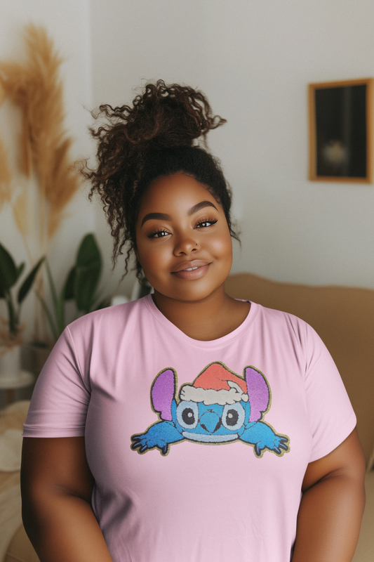 Christmas Stitch Chenille Patch T-Shirt
