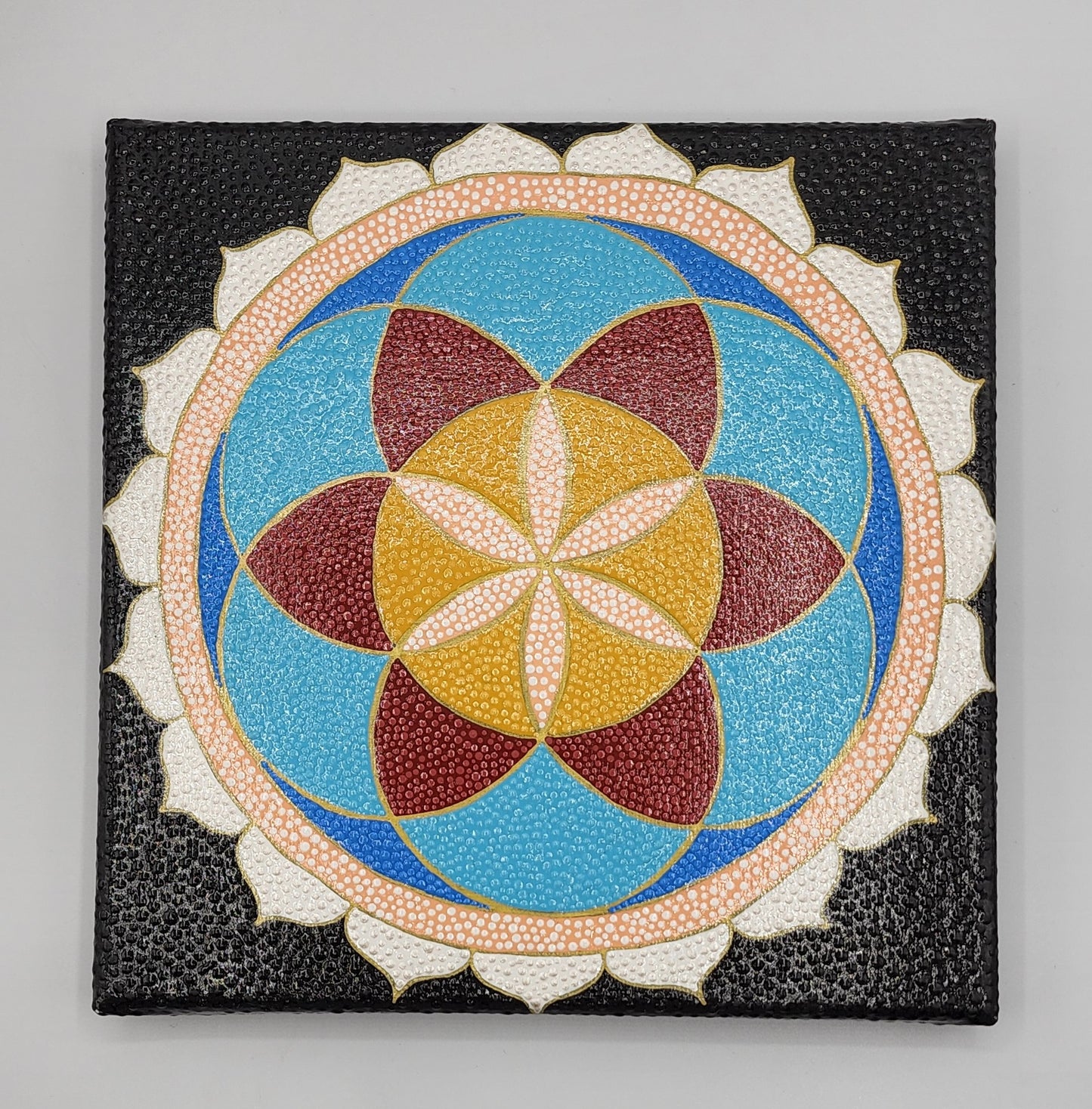 Celina Miller Art - Seed of Life Blue/Yellow