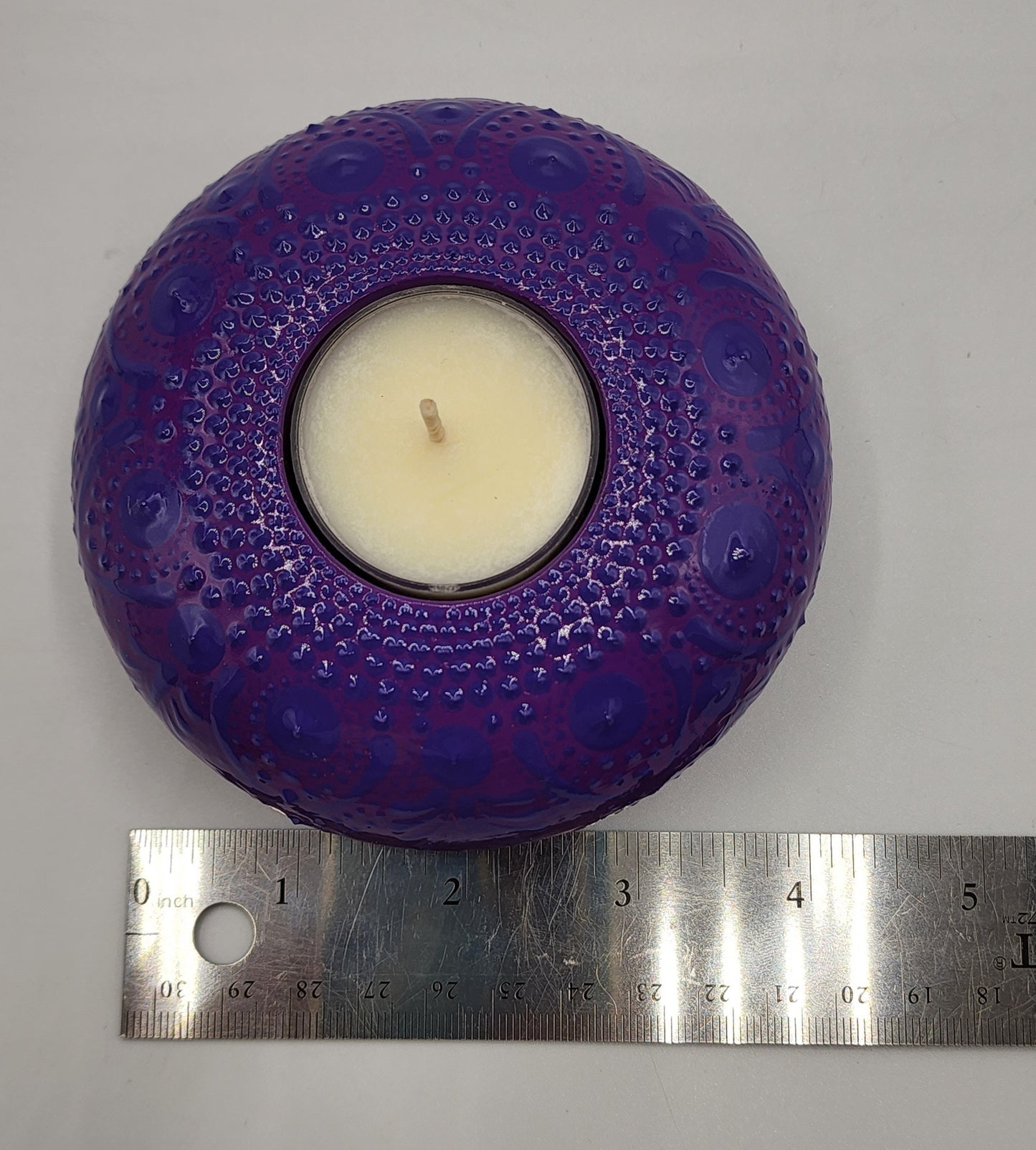 Celina Miller Art - Purple on Purple XL Tealight Holder