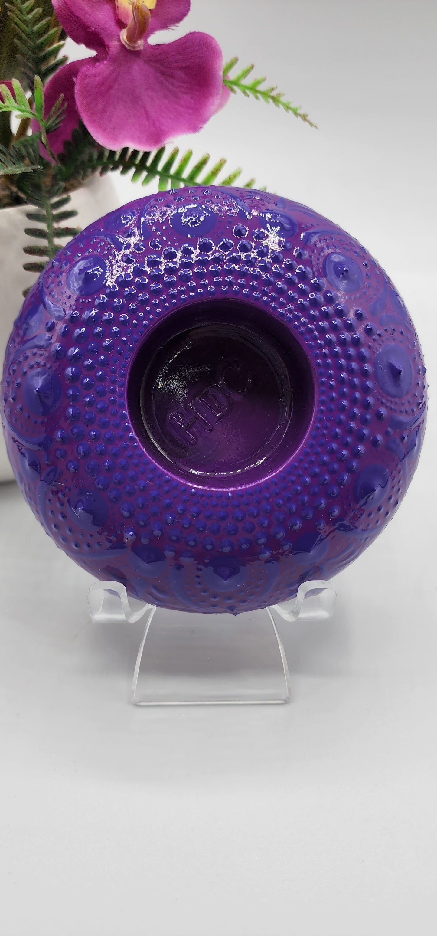 Celina Miller Art - Purple on Purple XL Tealight Holder