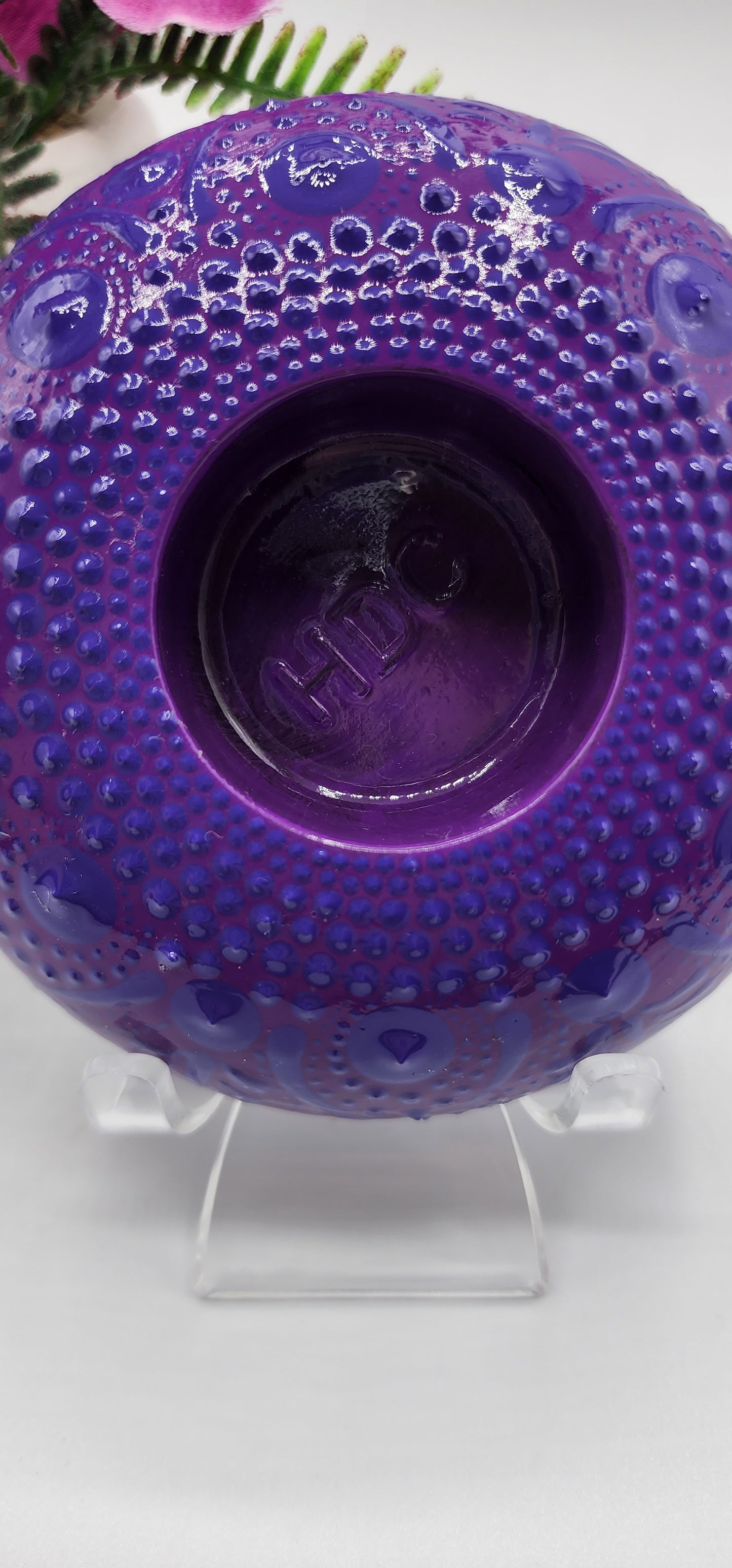 Celina Miller Art - Purple on Purple XL Tealight Holder