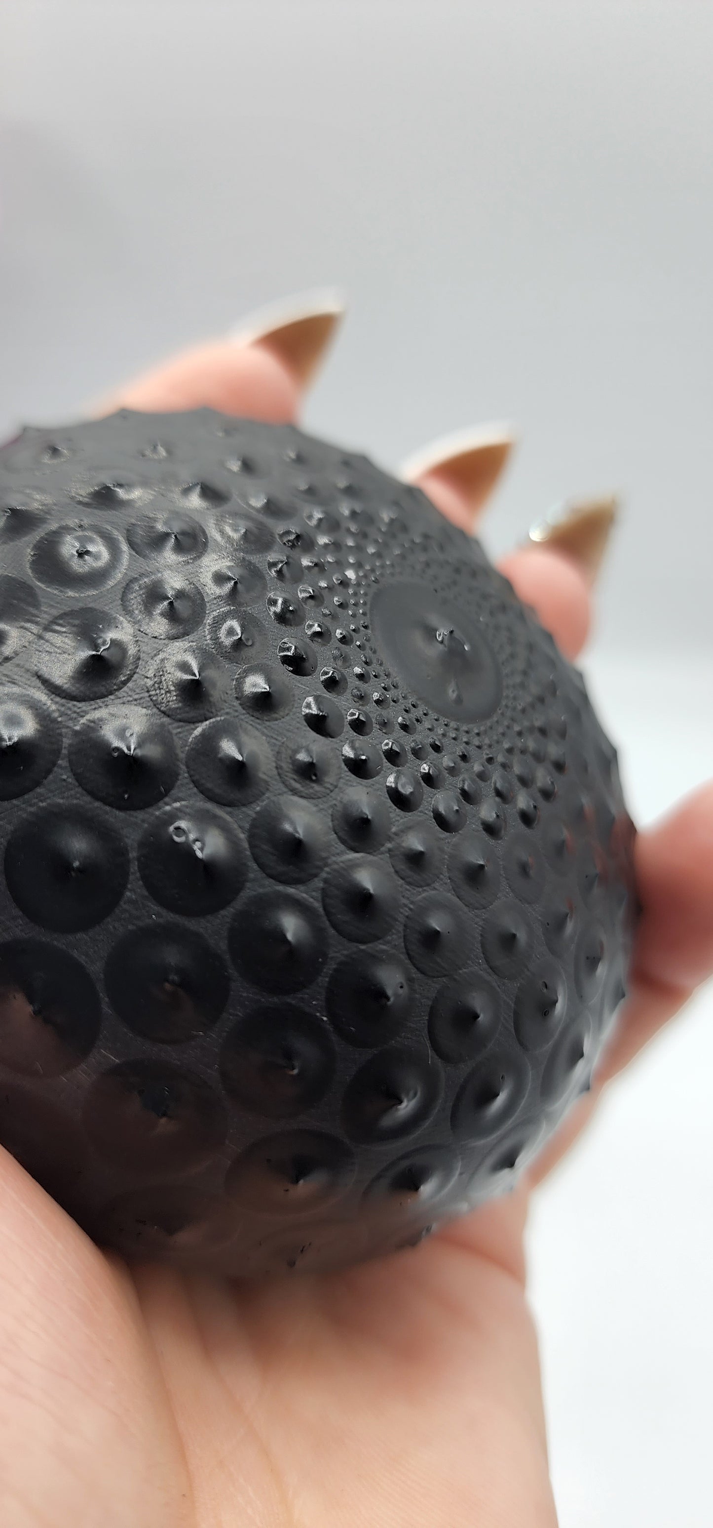 Celina Miller Art - Black on Black Mandala Stone