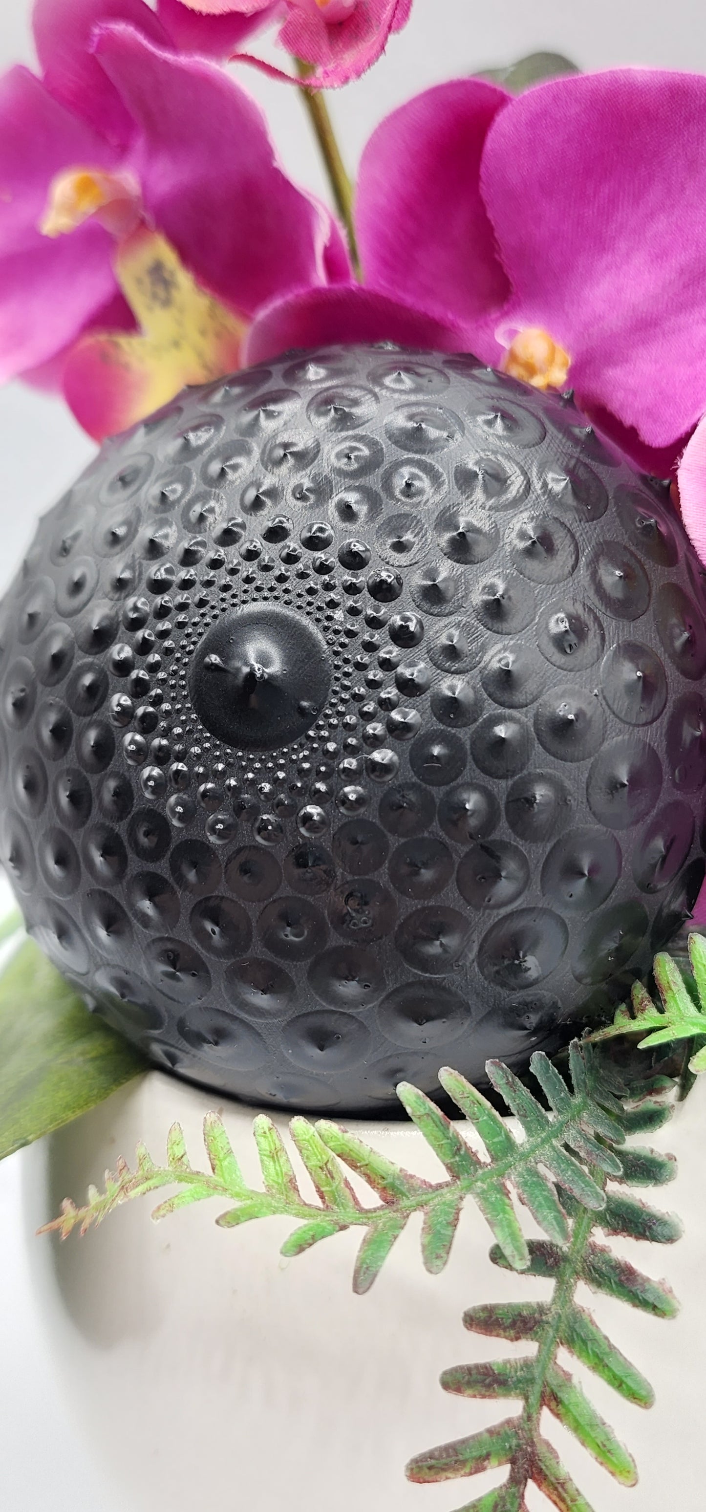 Celina Miller Art - Black on Black Mandala Stone