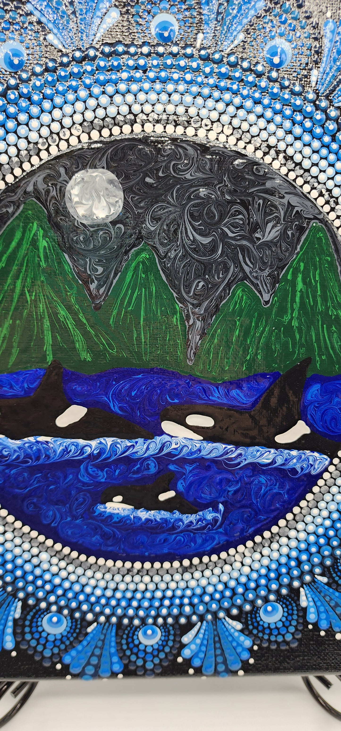 Celina Miller Art - Orca Family Canvas