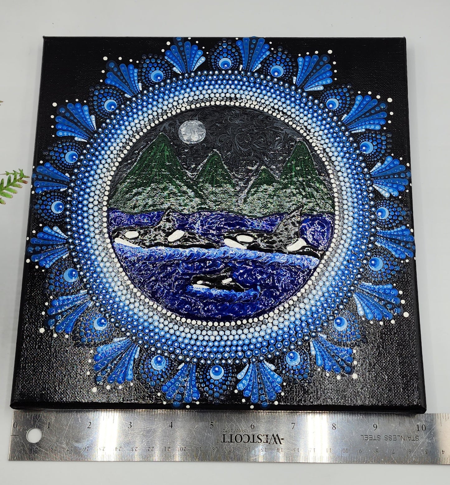 Celina Miller Art - Orca Family Canvas