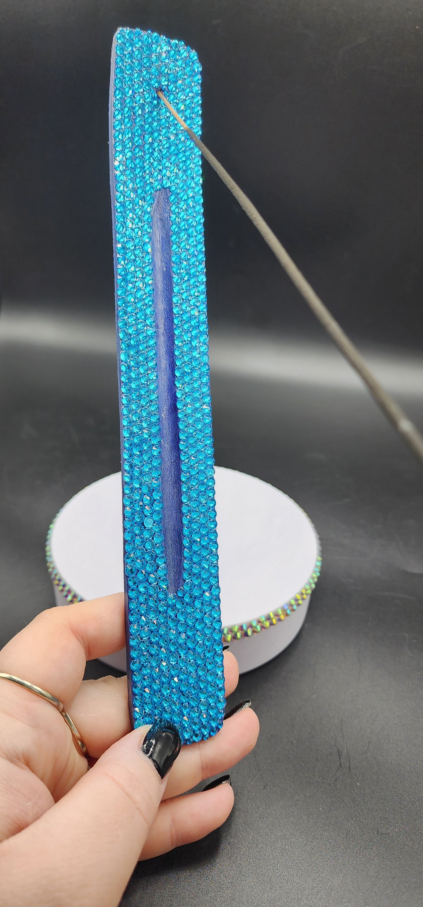 Celina Miller Art - Bling Blue Stick Incense Burner