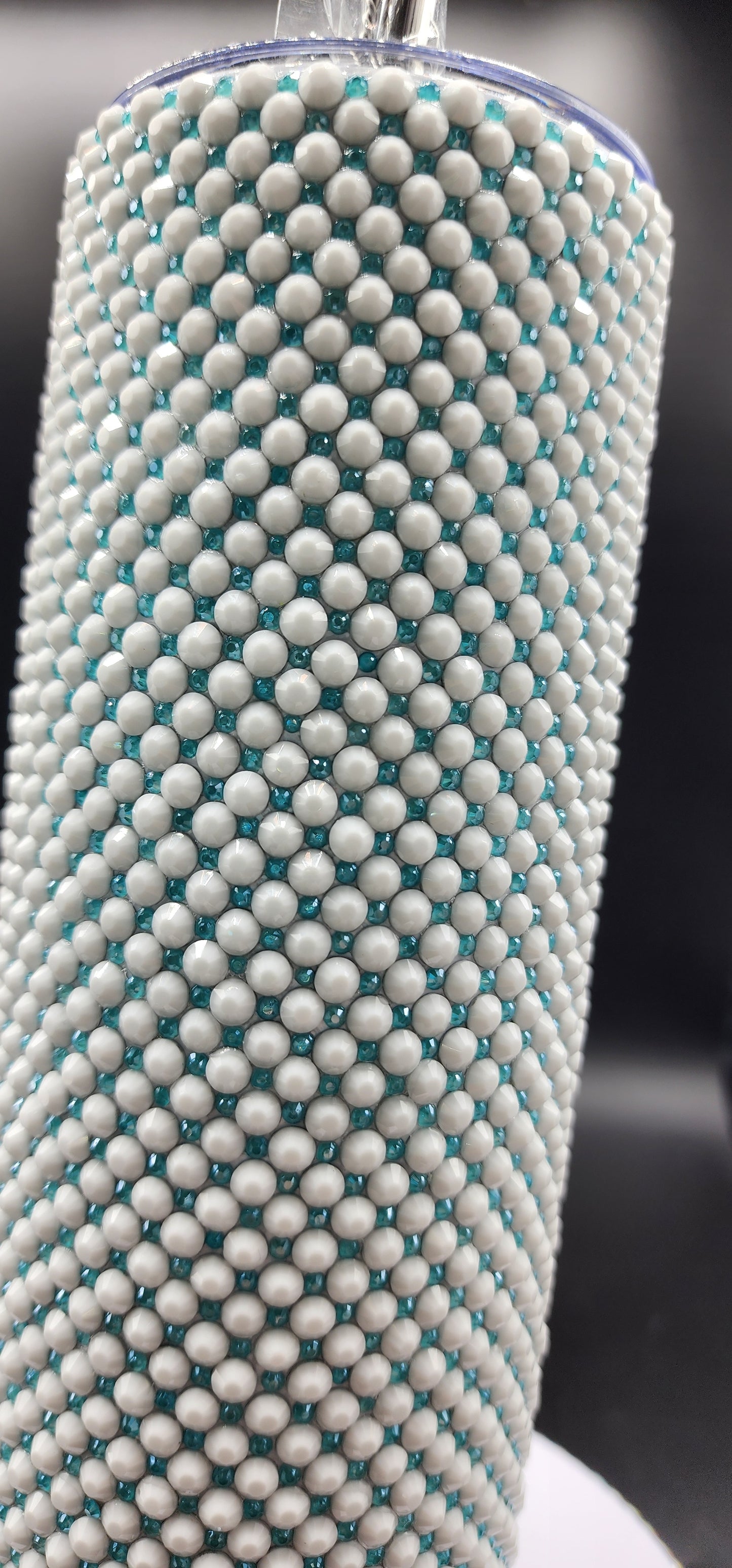 Celina Miller Art - Bling White Cushion Pattern Tumbler