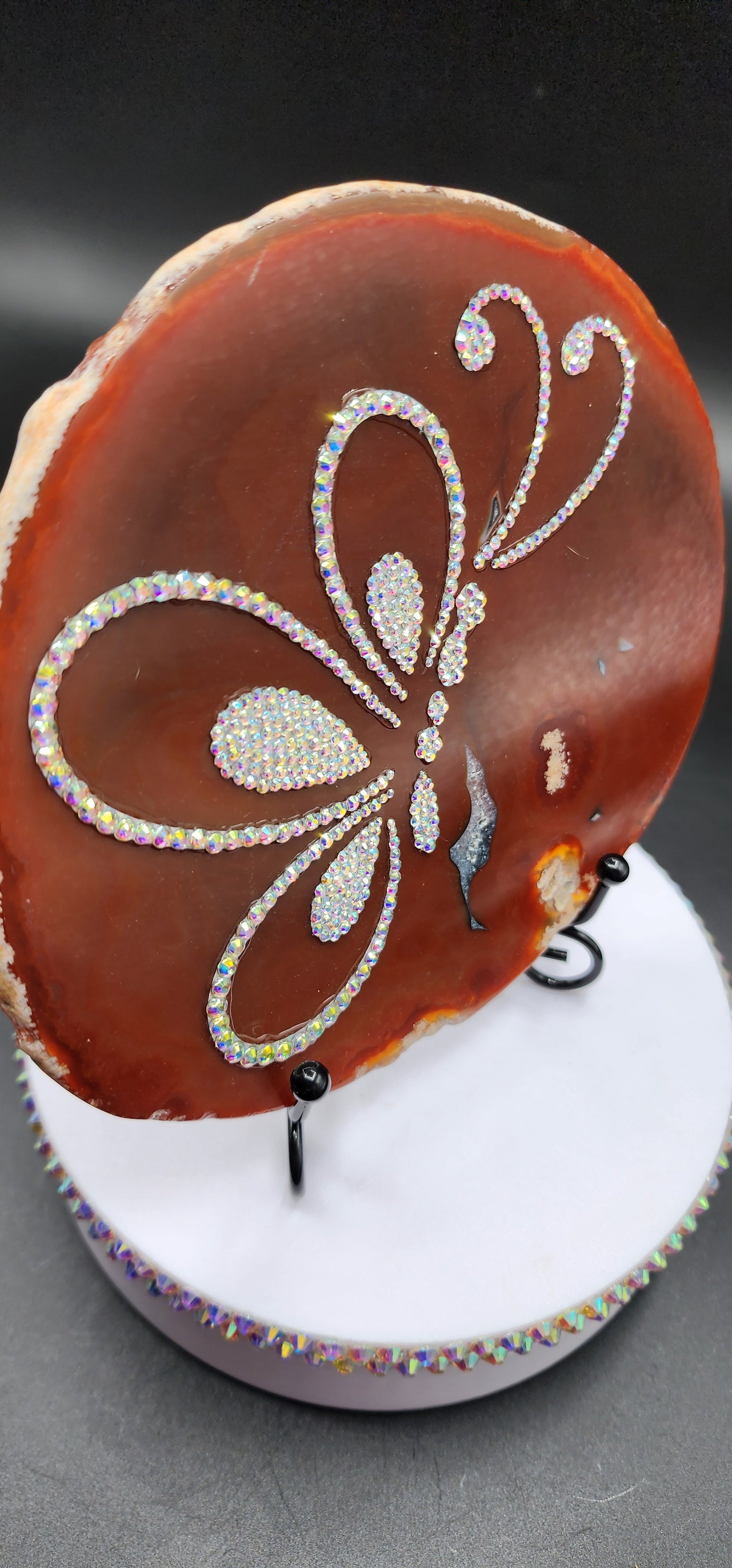 Celina Miller Art - Bling Butterfly Agate Slice