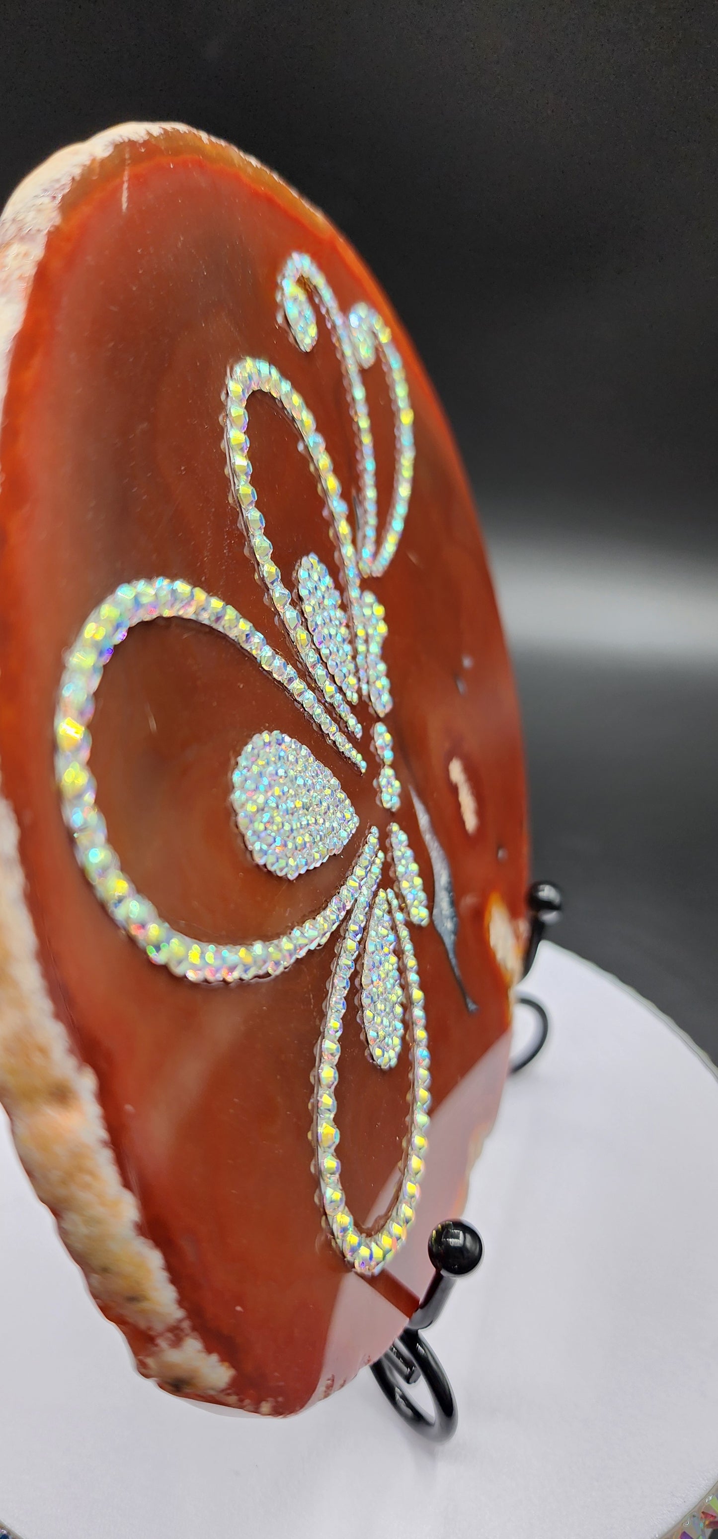 Celina Miller Art - Bling Butterfly Agate Slice