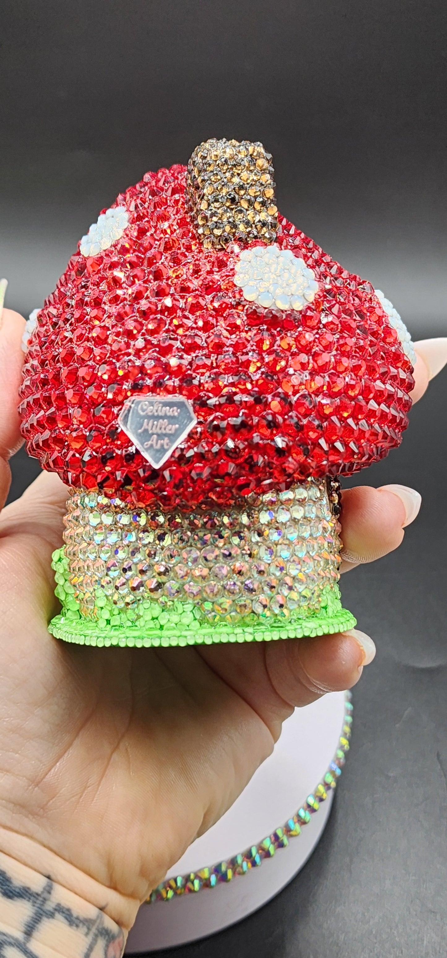 Celina Miller Art - Bling Magical Mushroom House