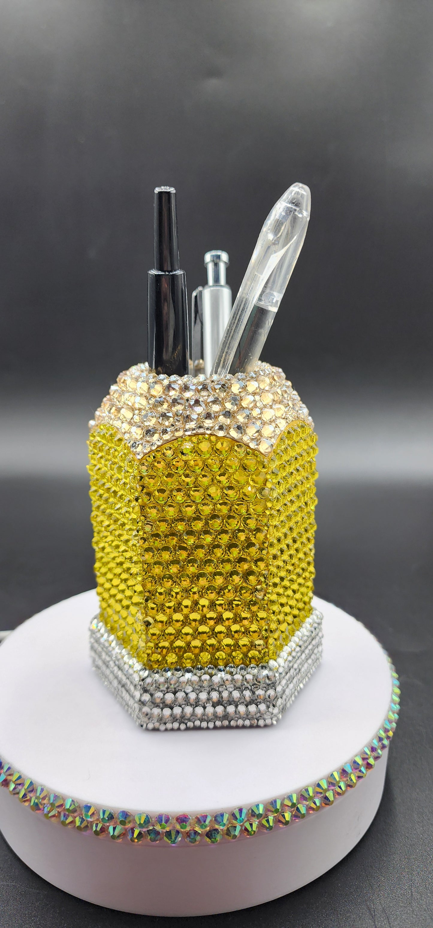 Celina Miller Art - Bling Pencil Shaped Pencil Holder