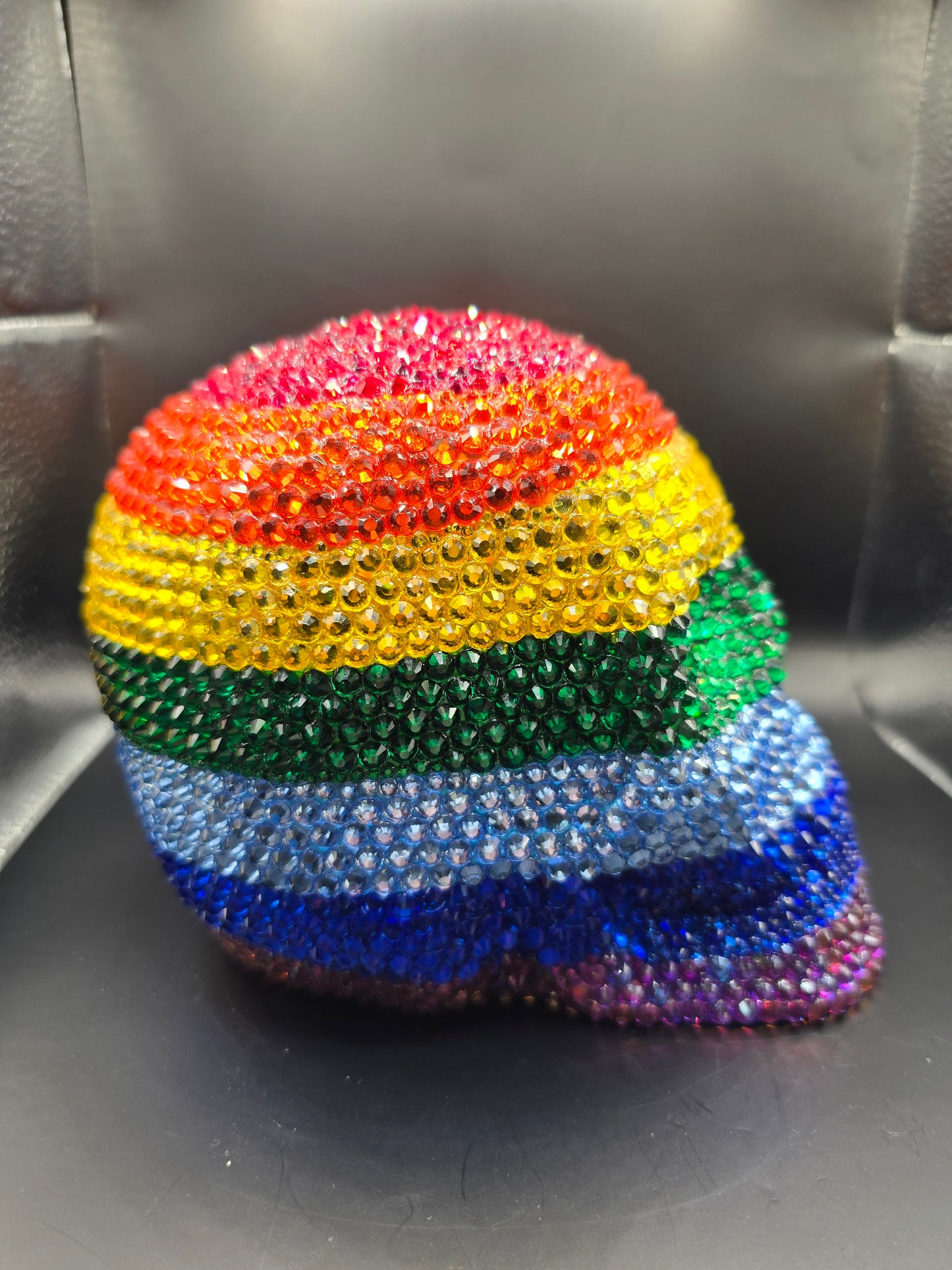 Celina Miller Art - Bling Large Rainbow Skull