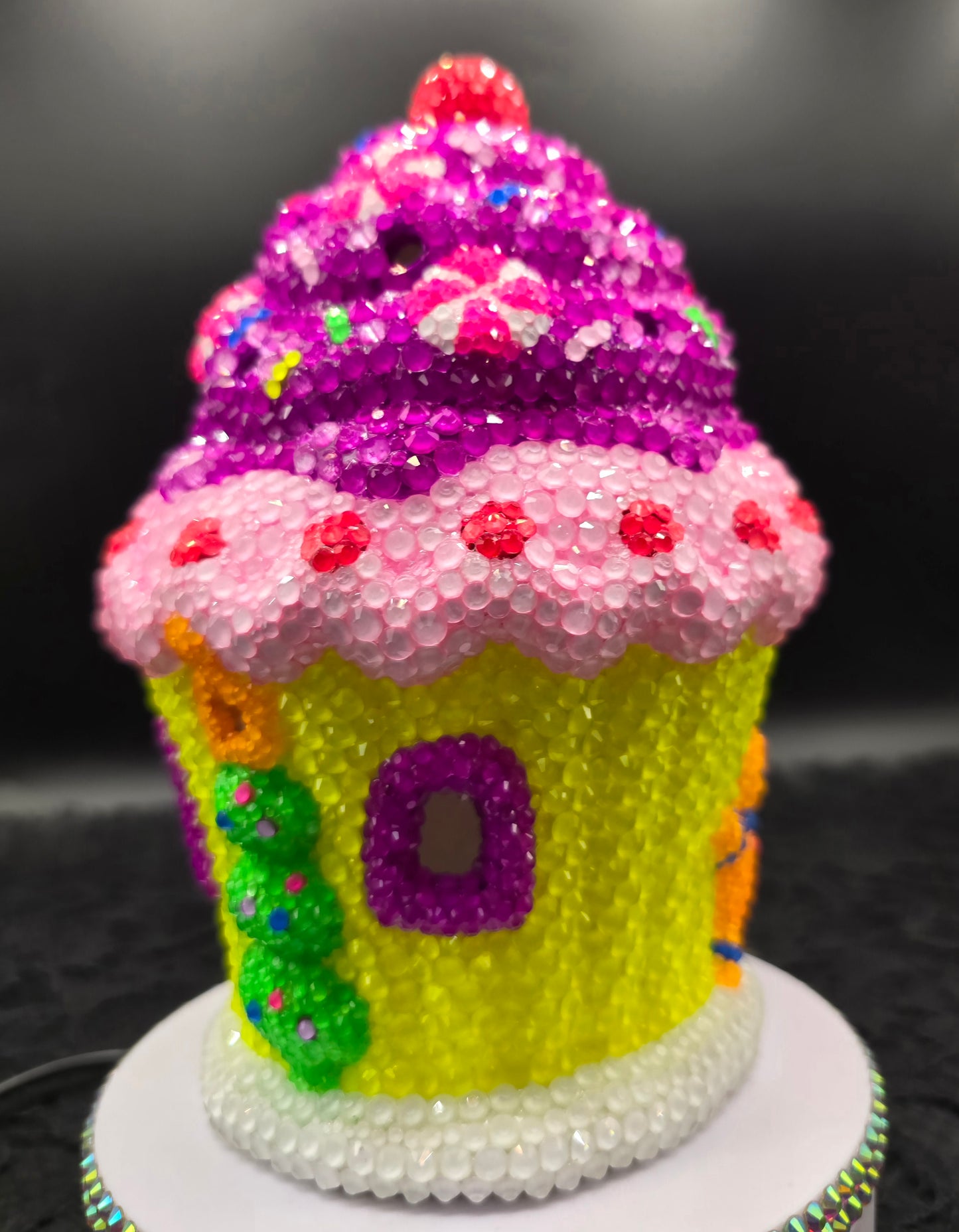 Celina Miller Art - Bling Magical Cupcake House (lights up)