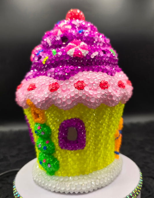 Celina Miller Art - Bling Magical Cupcake House (lights up)
