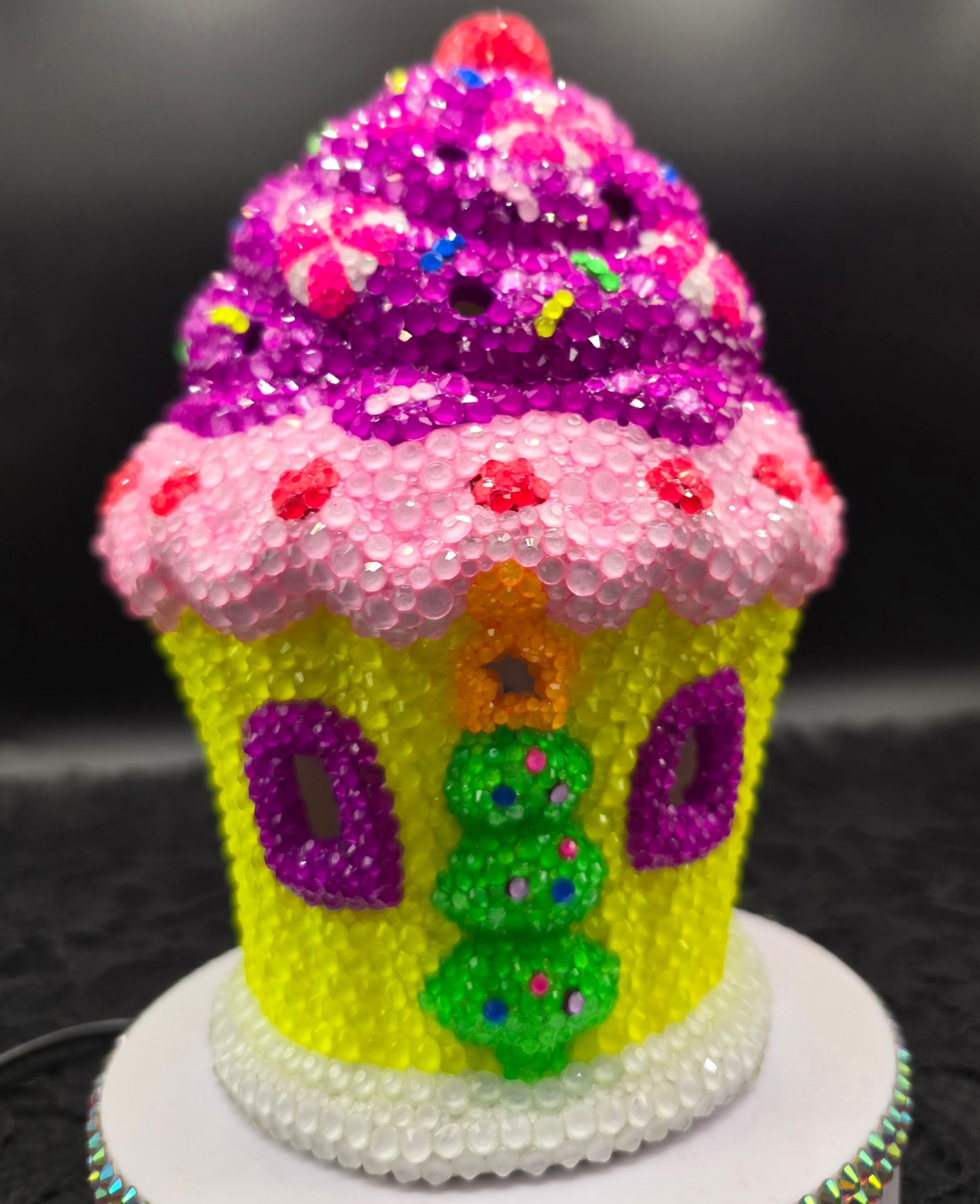 Celina Miller Art - Bling Magical Cupcake House (lights up)