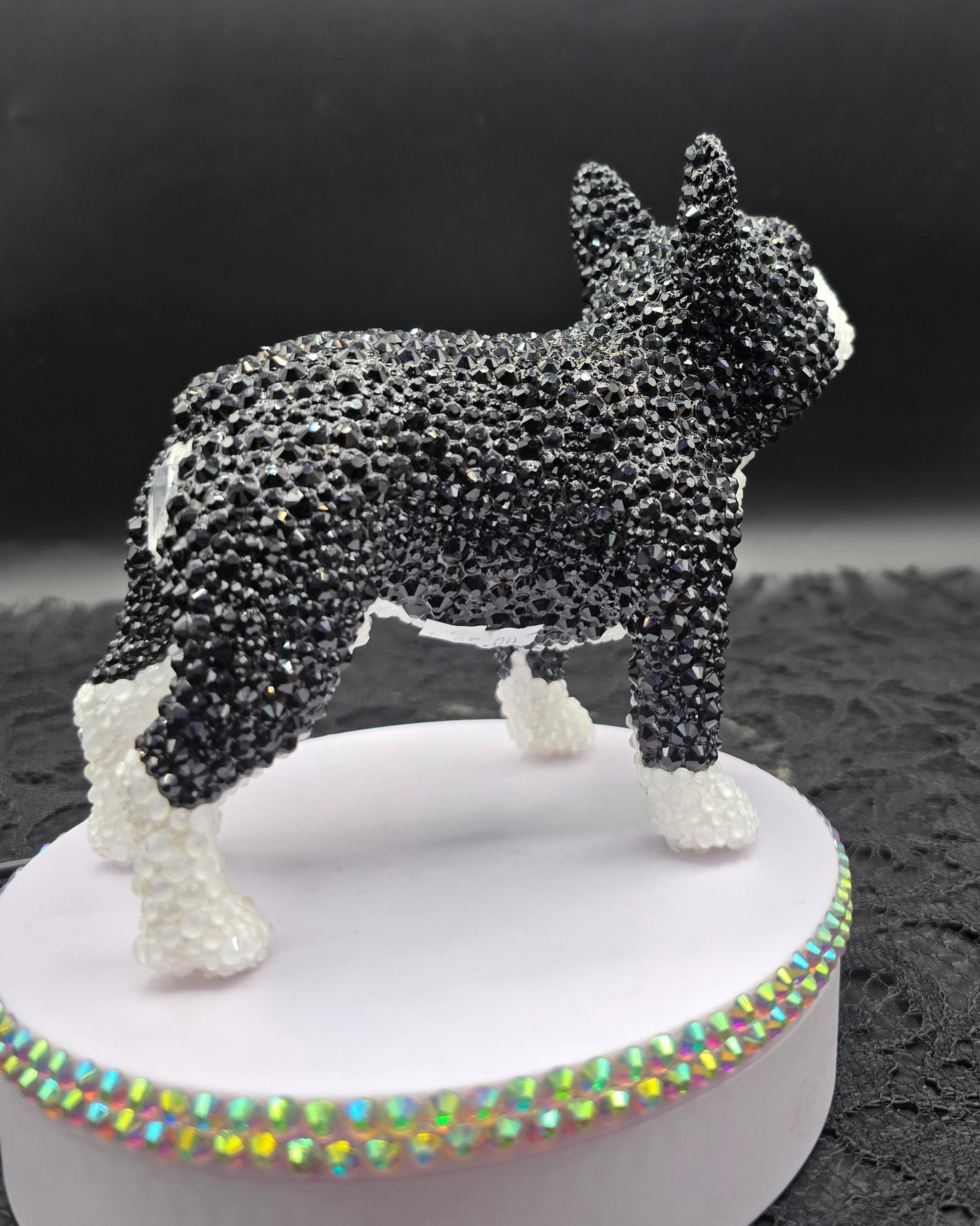 Celina Miller Art - Bling Black and White French Bulldog