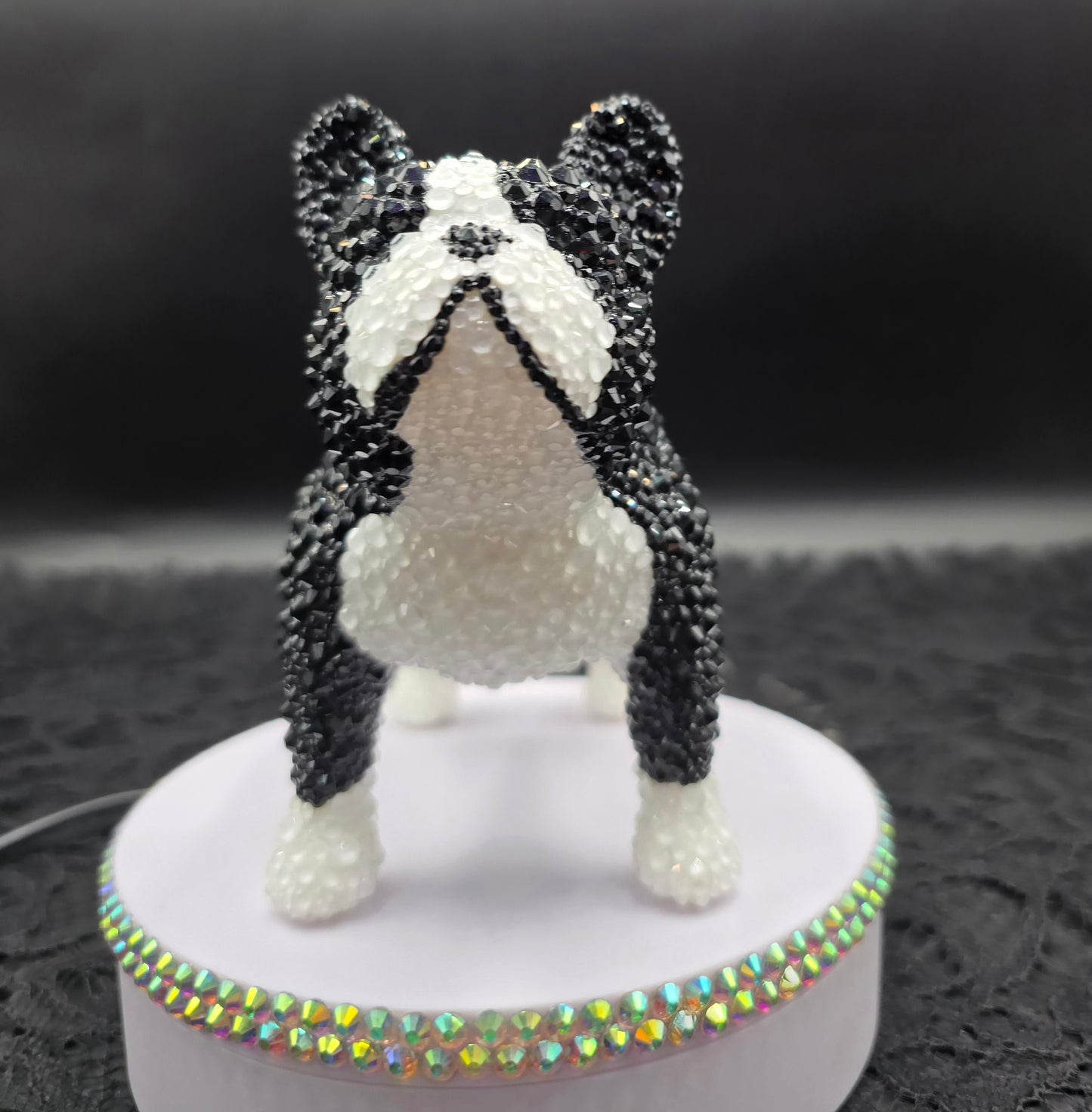 Celina Miller Art - Bling Black and White French Bulldog