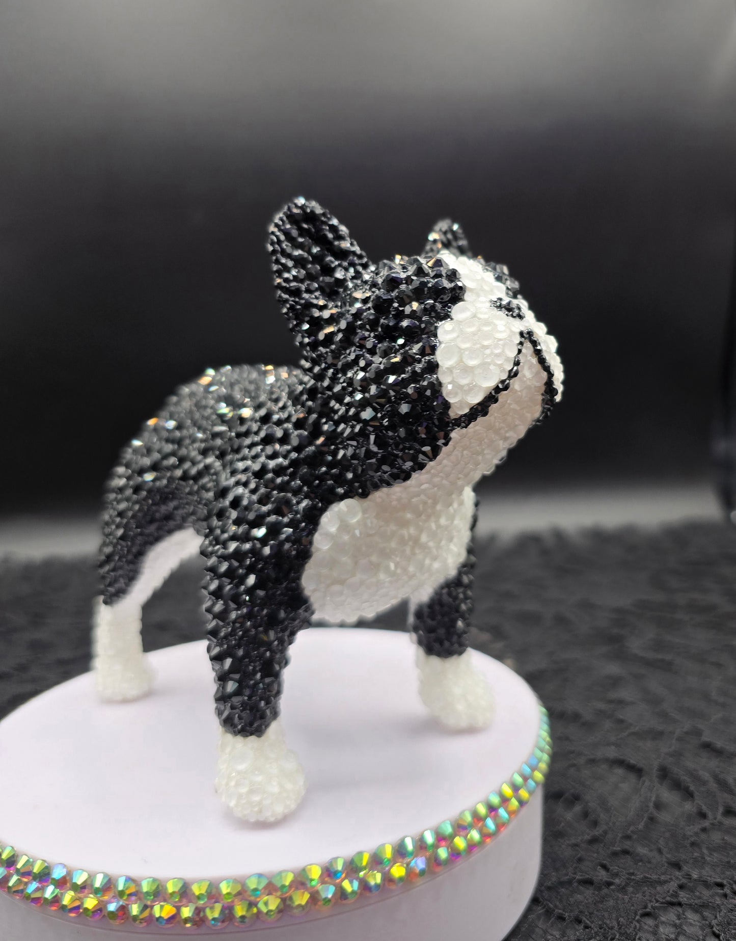 Celina Miller Art - Bling Black and White French Bulldog