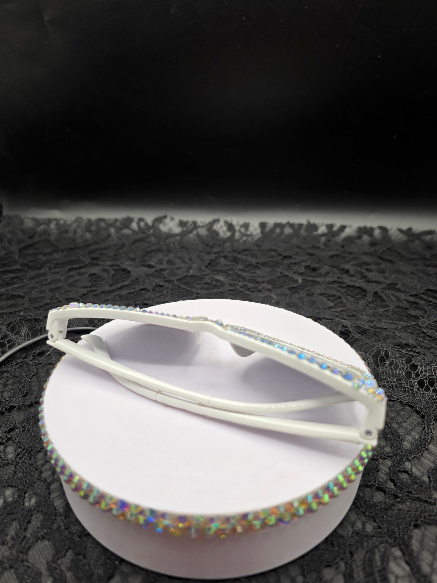 Celina Miller Art - Bling White Sunglasses