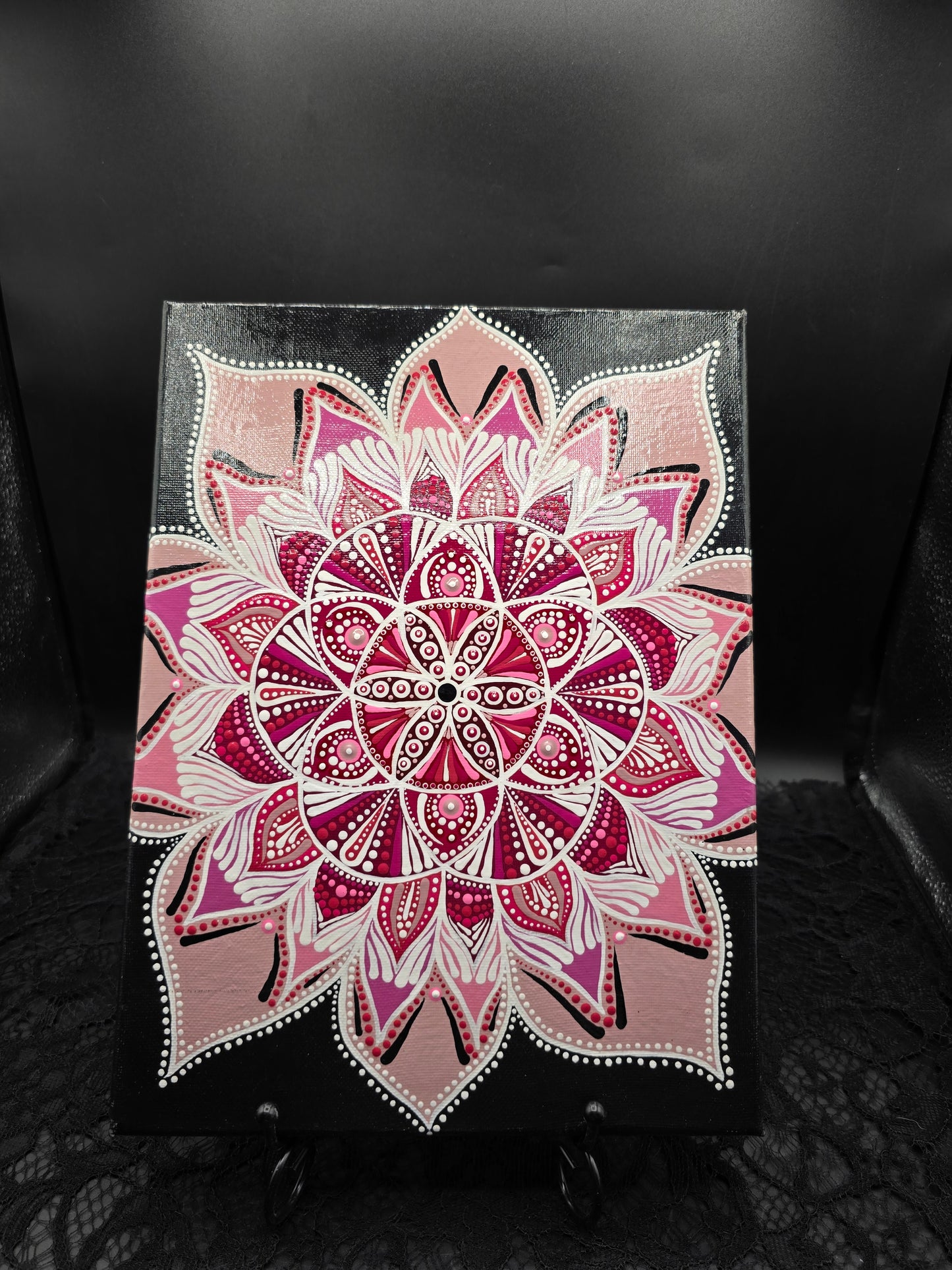 Celina Miller Art - Pink Mandala Canvas