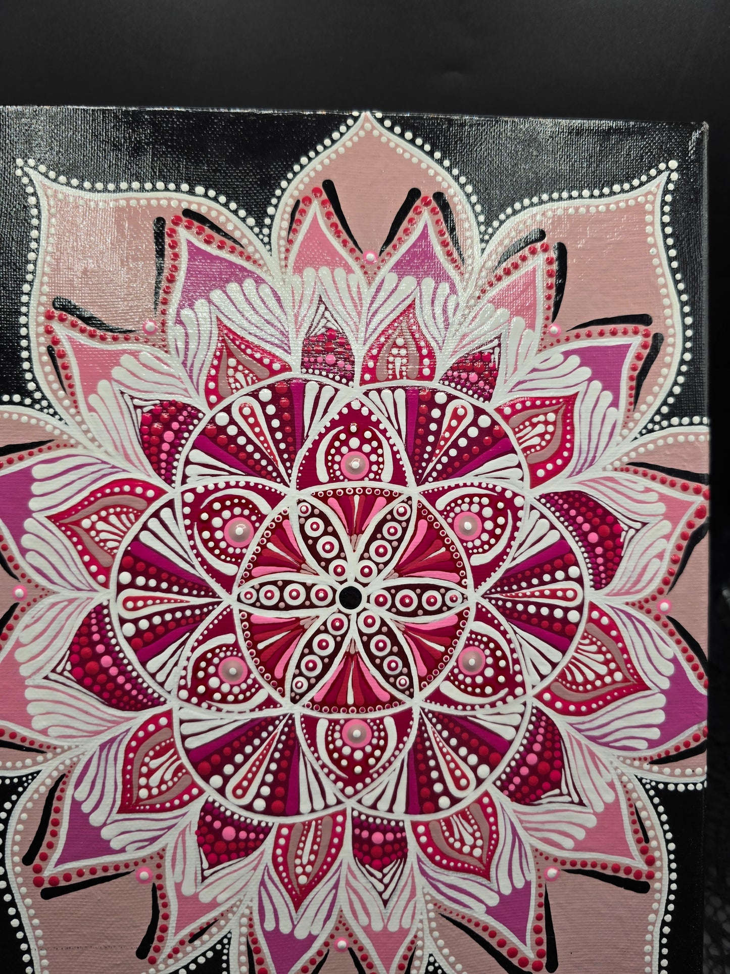 Celina Miller Art - Pink Mandala Canvas
