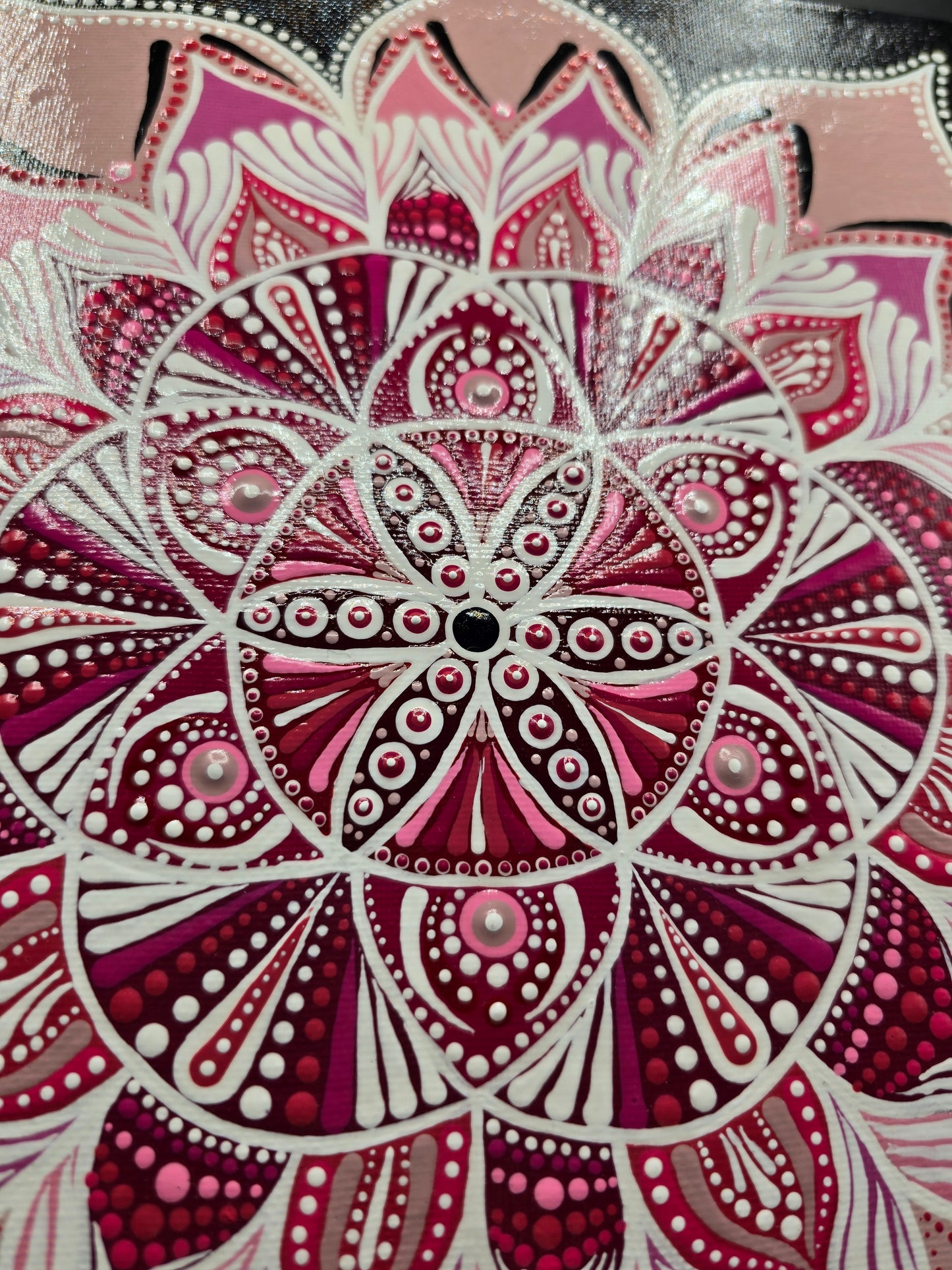 Celina Miller Art - Pink Mandala Canvas