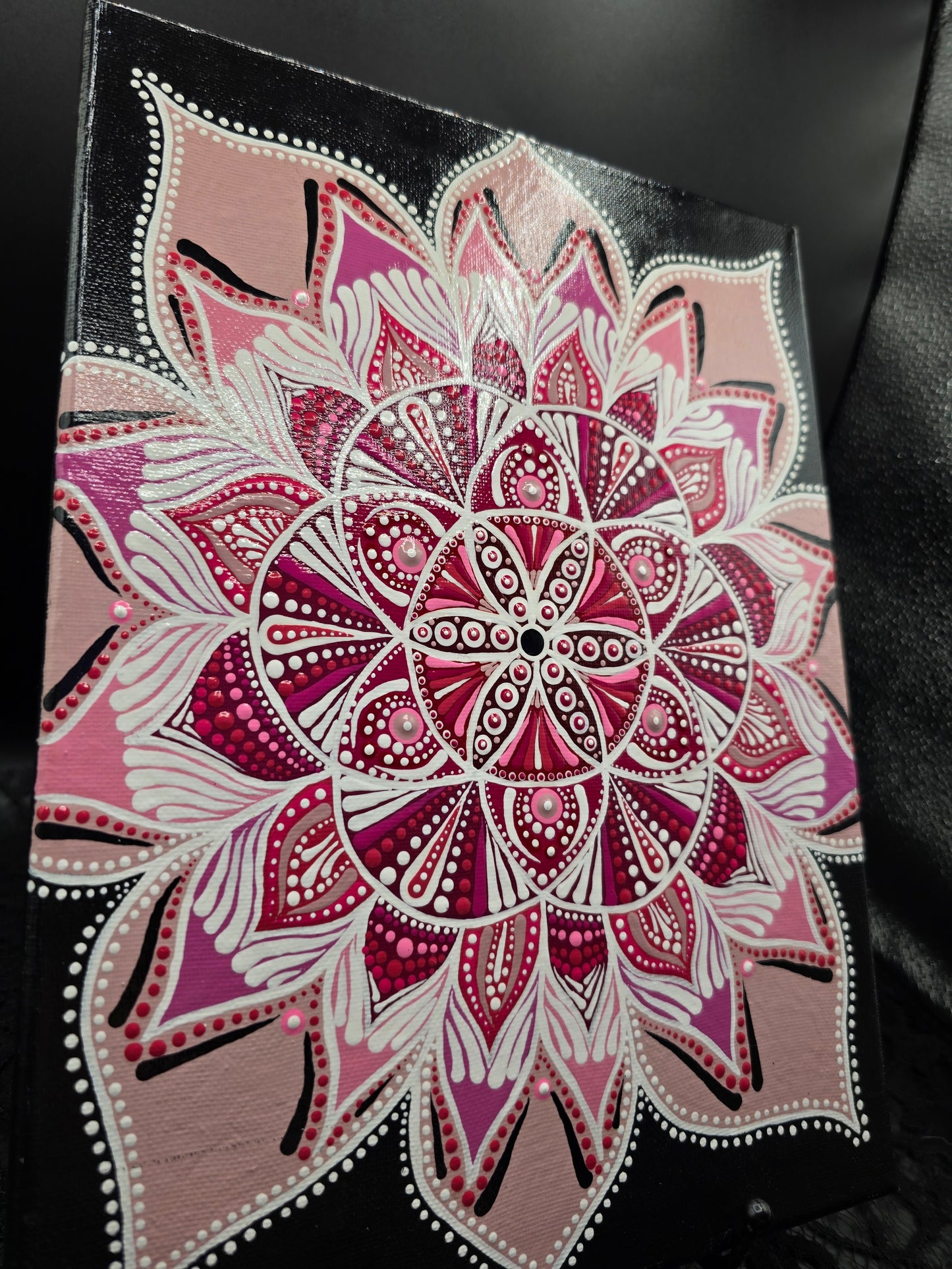 Celina Miller Art - Pink Mandala Canvas