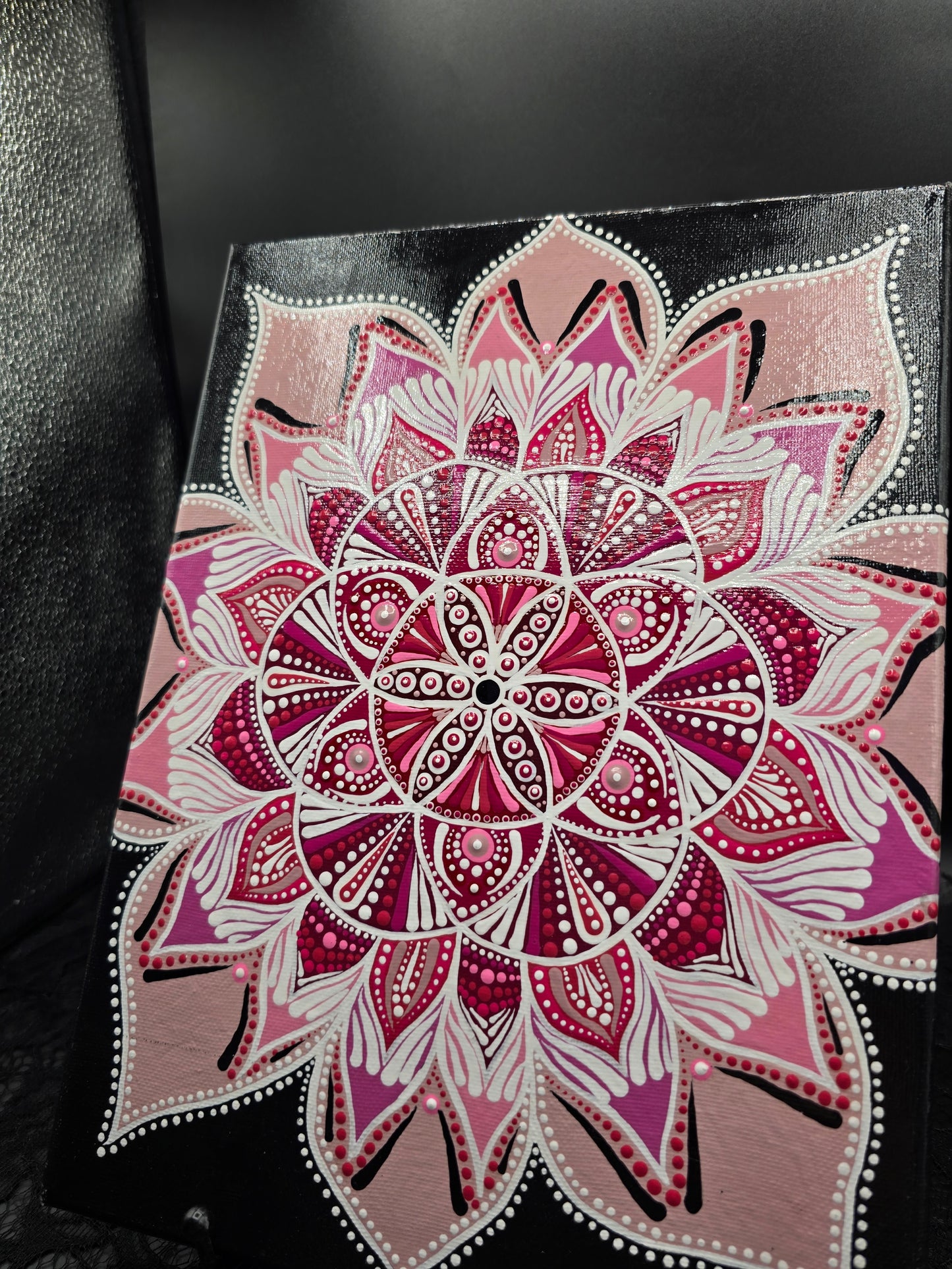 Celina Miller Art - Pink Mandala Canvas