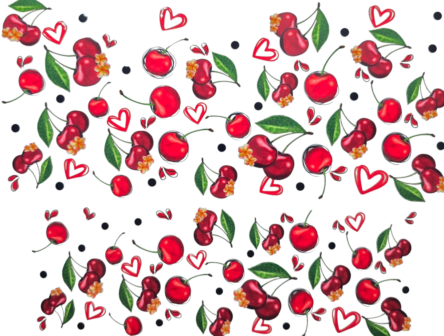 Cherries and Hearts 40 oz Tumbler