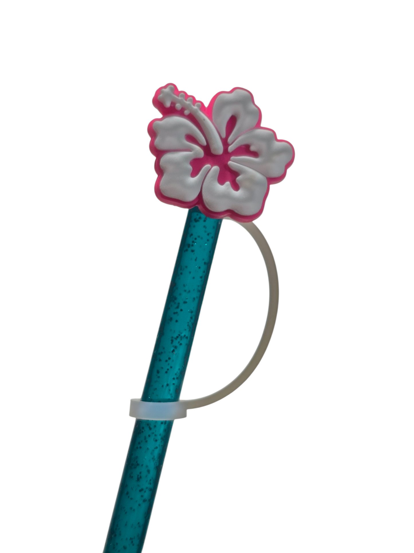 Hibiscus Flower Straw Topper