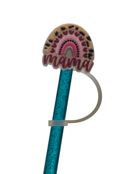 Mama Rainbow Straw Topper